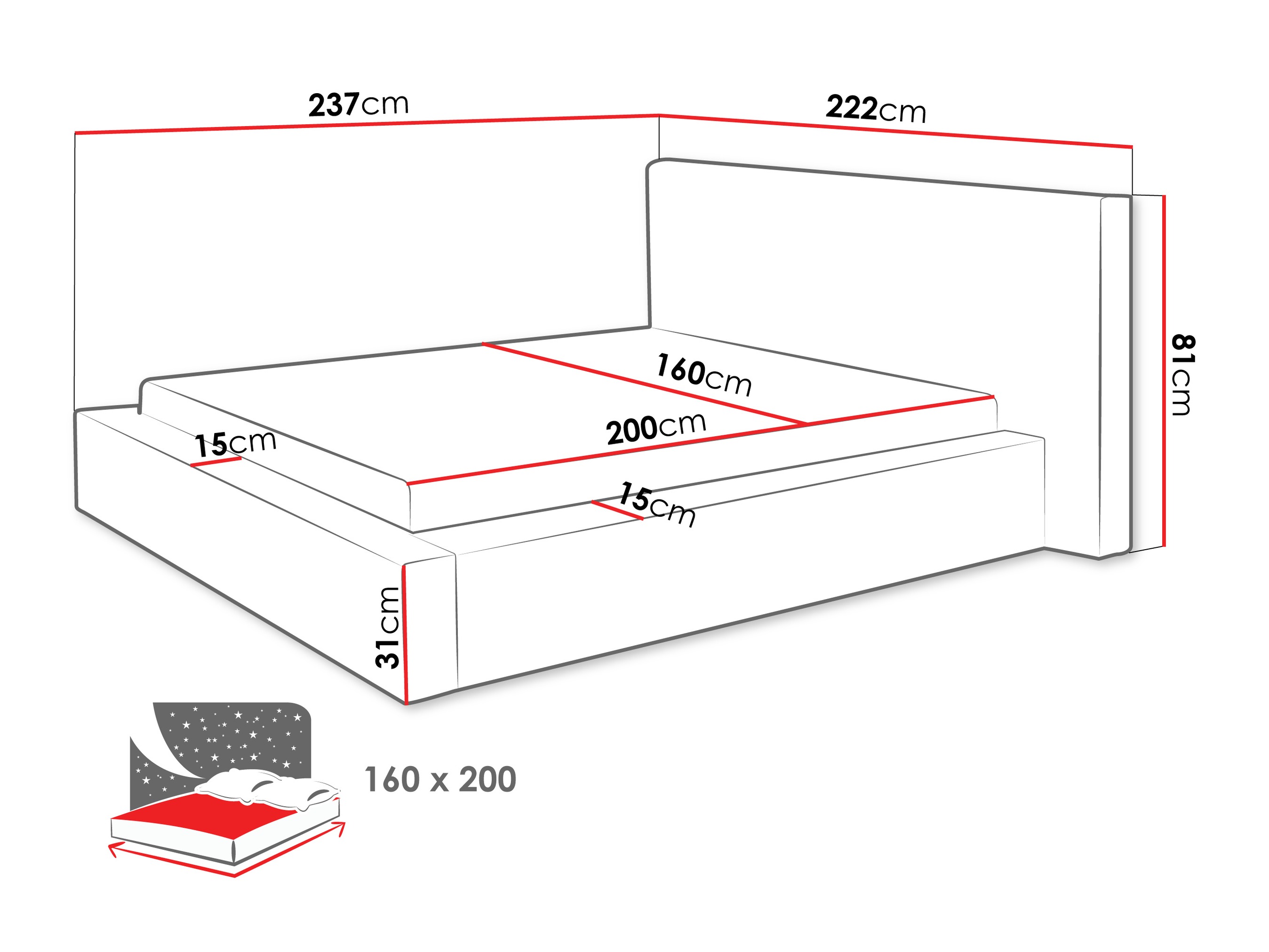 Letto TrendyNest 136 (Lumo 65)