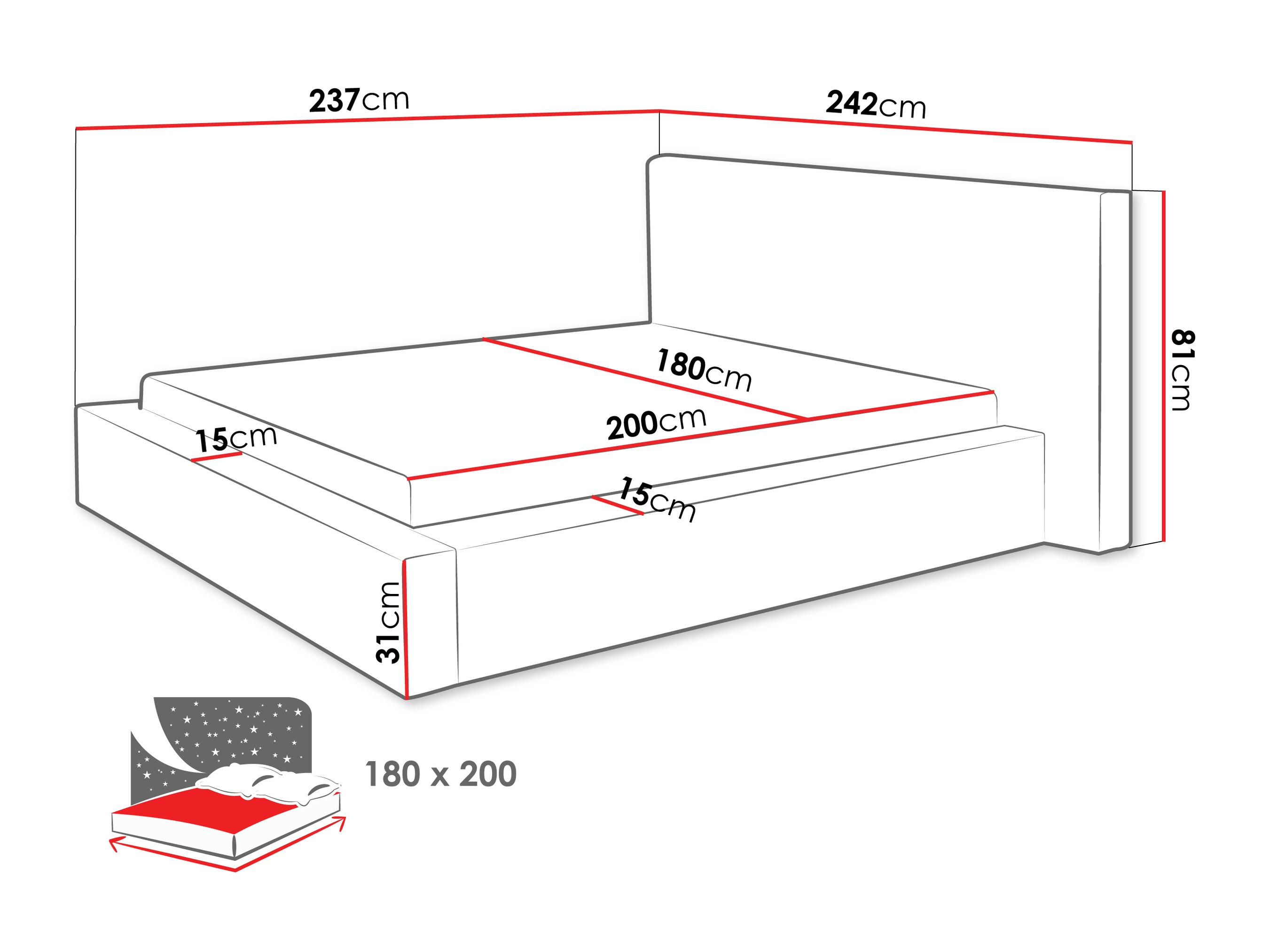 Letto TrendyNest 136 (Lumo 65)