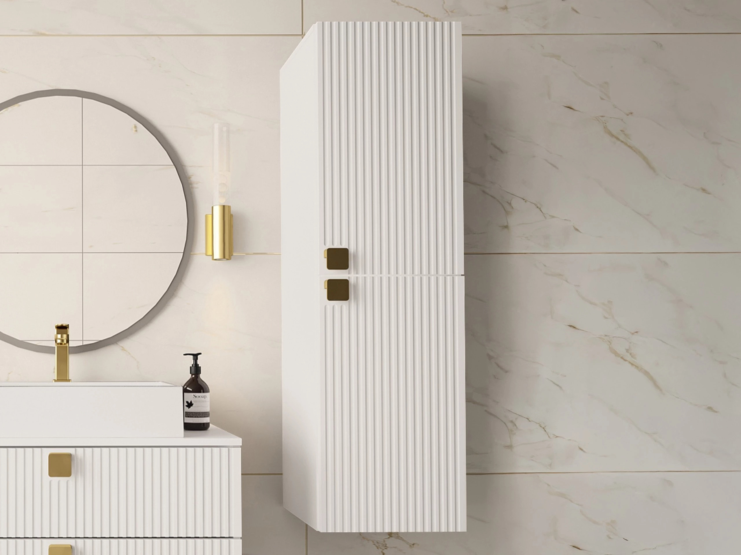 Mobiletto del bagno Panium (Bianco)
