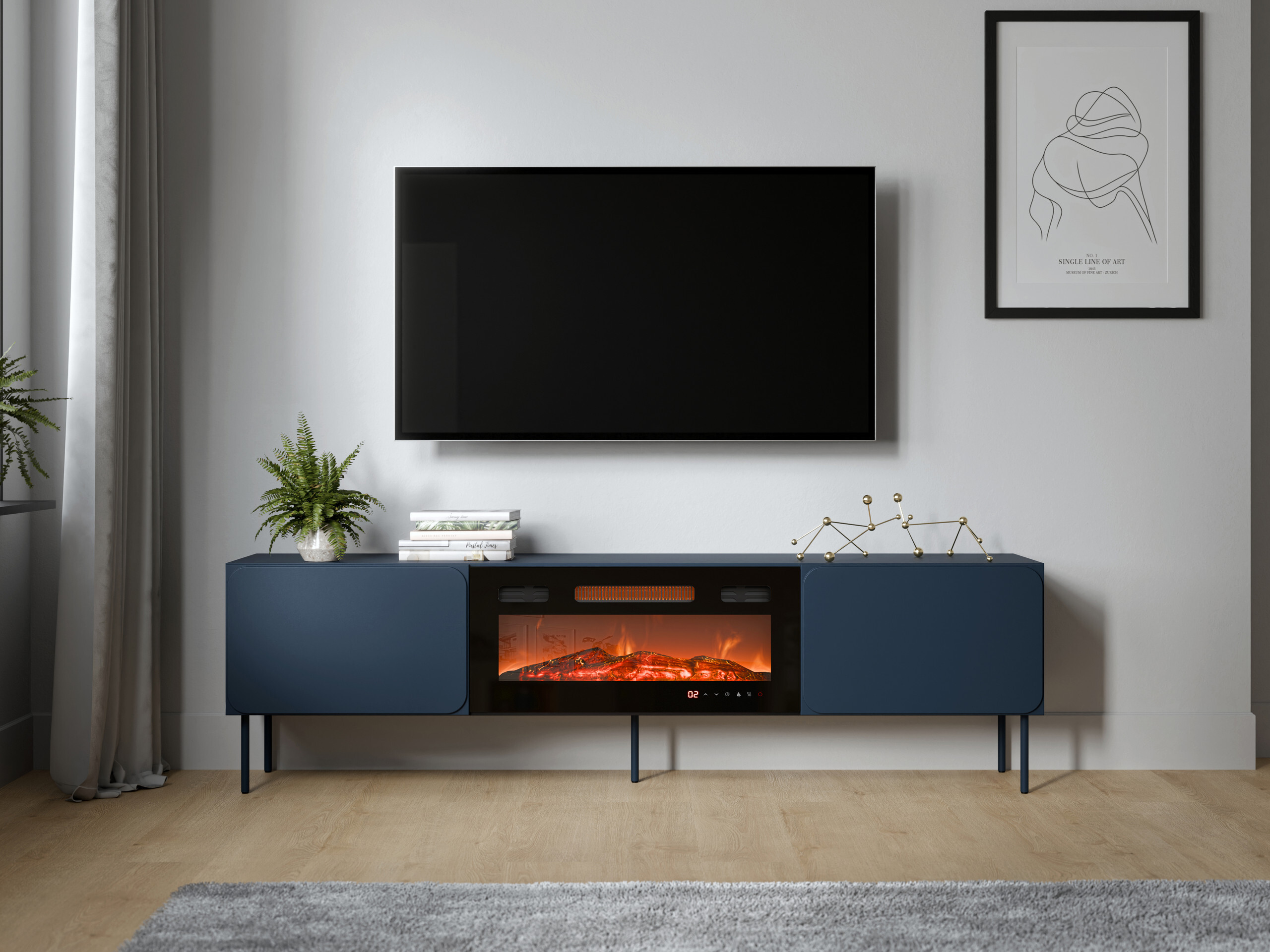 Mobile porta TV Fentore 104 (Indaco)