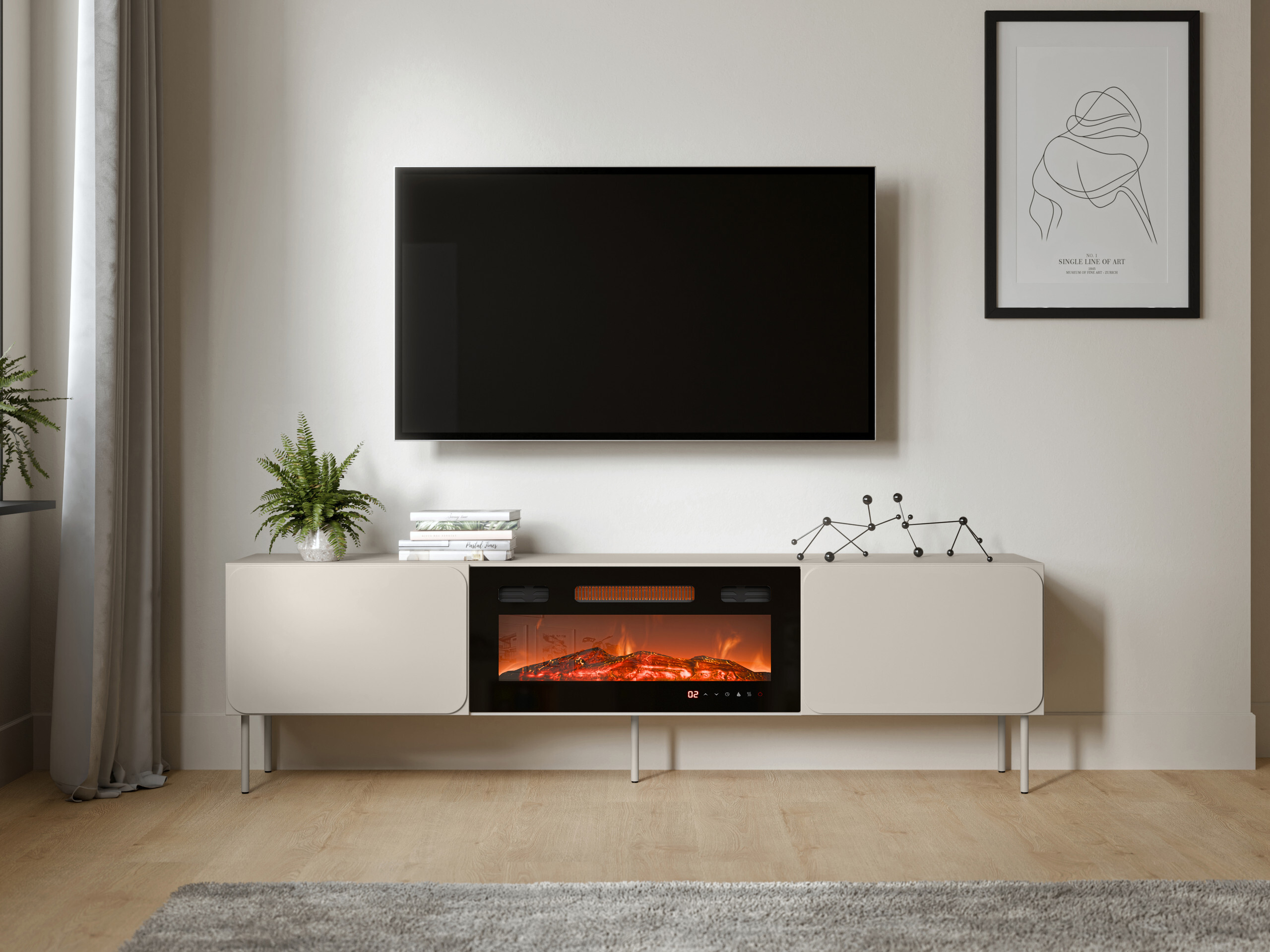 Mobile porta TV Fentore 104 (Cachemire)