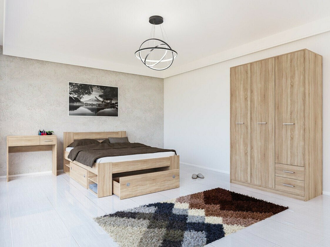 Letto Novsore 128 (Sonoma quercia)