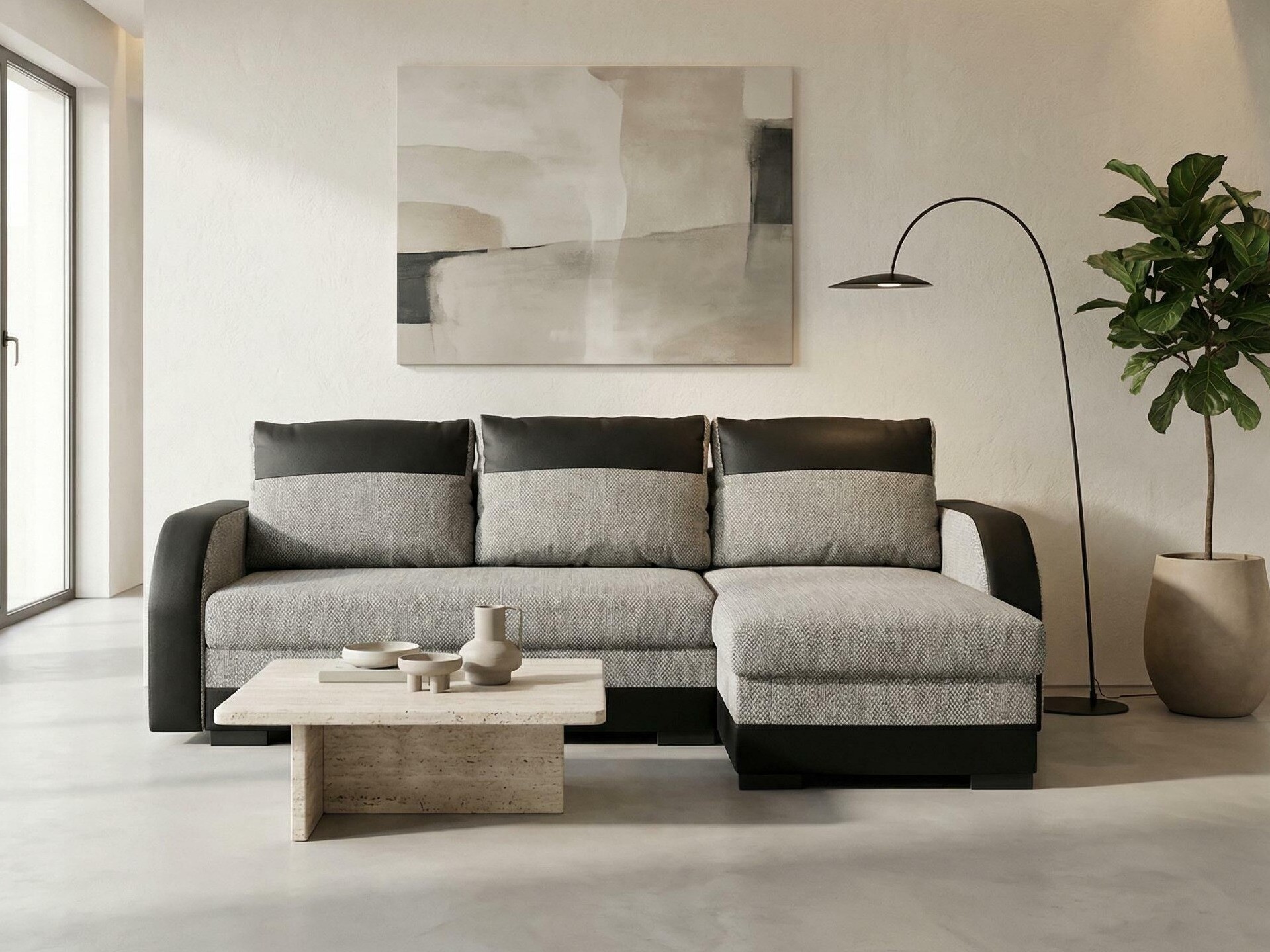 Divano angolare Gratia (Soft 011 + Lawa 05)