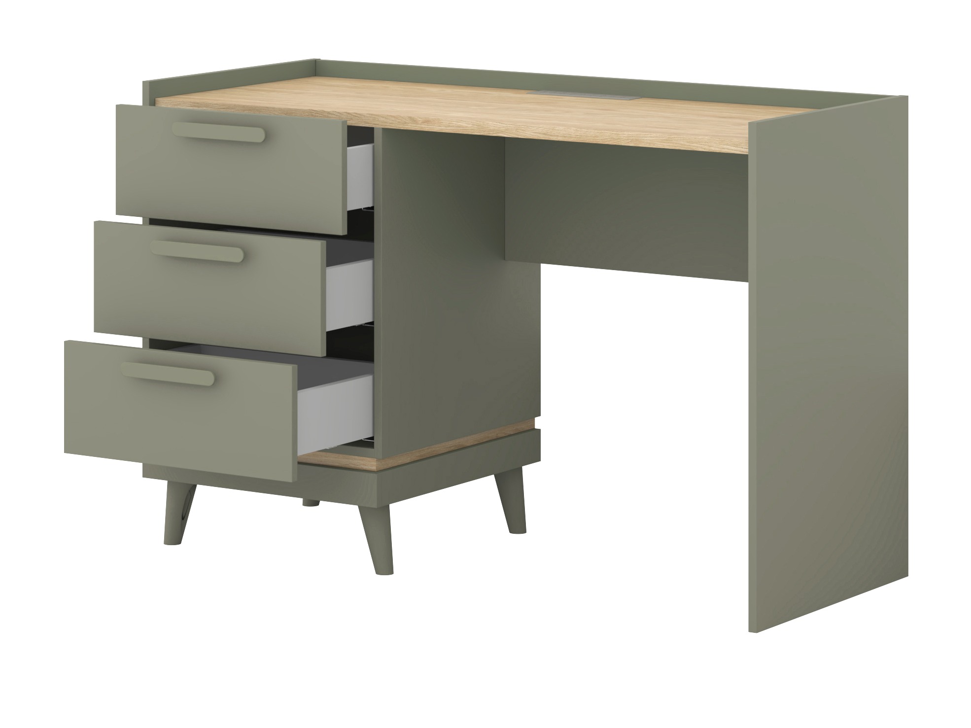 Scrivania da ufficio Fertalu 103 (Verde + Quercia)