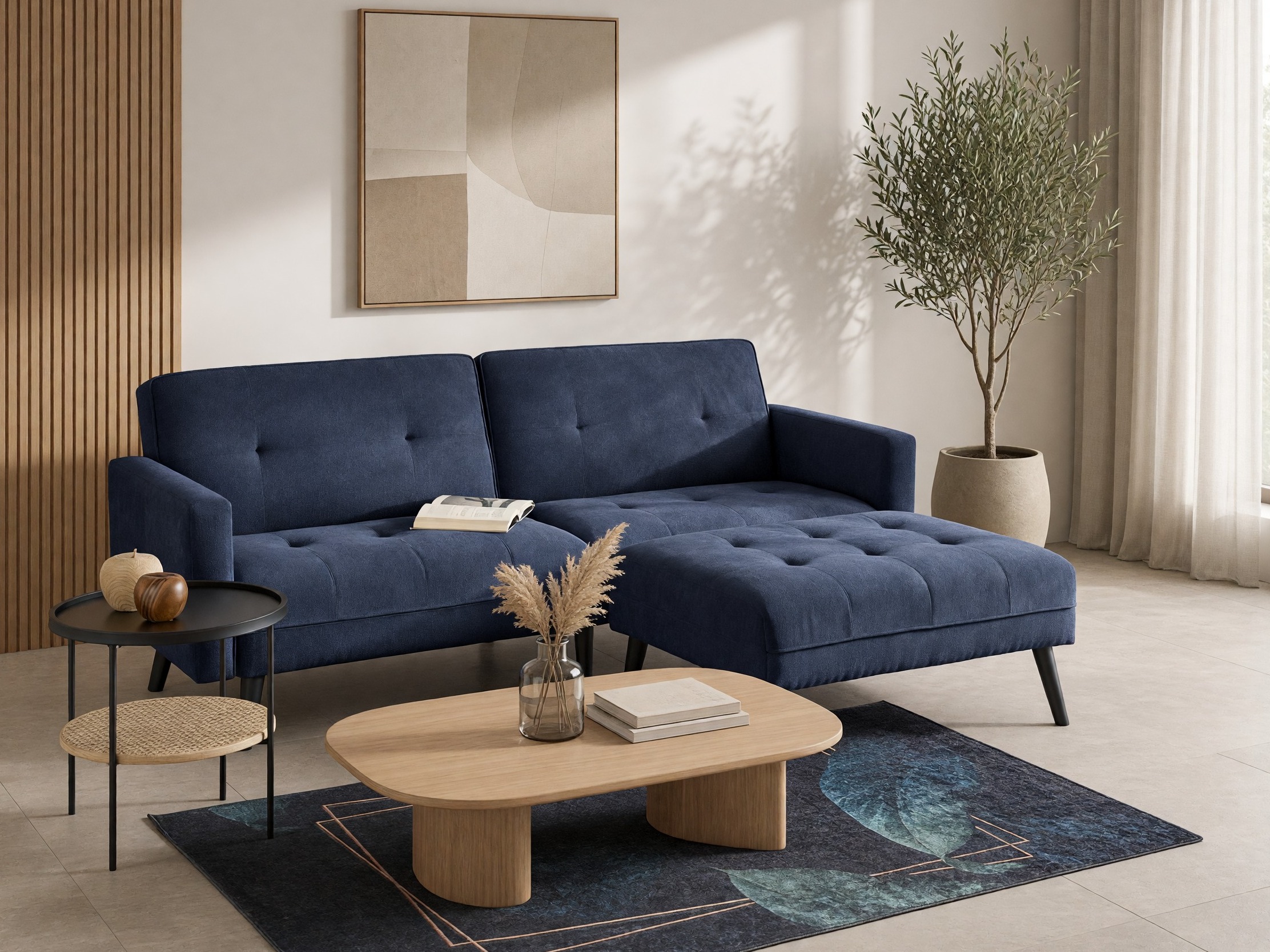 Set mobili imbottiti Houston 1732 (Blu)