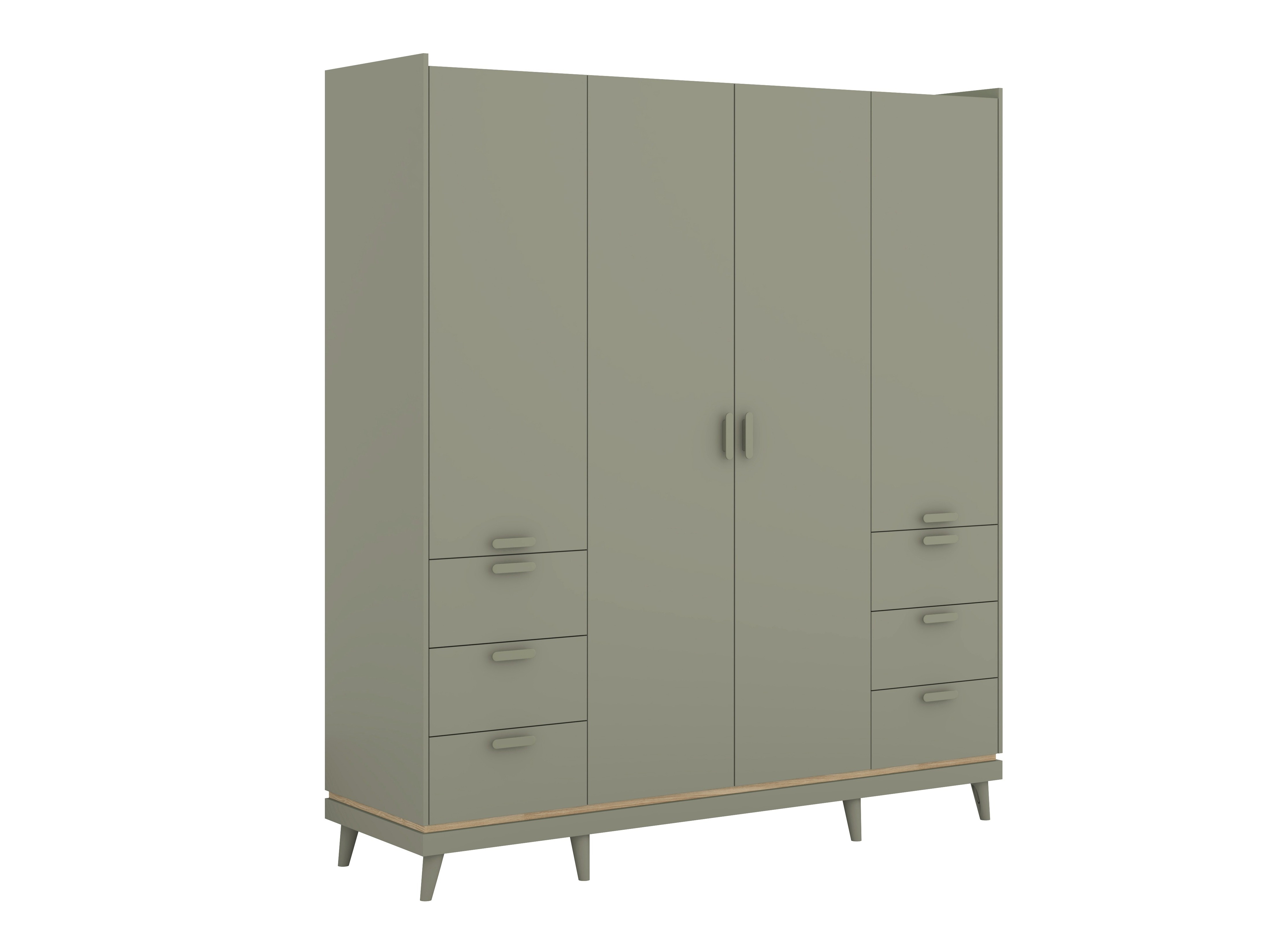 Armadio Fertalu 101 (Verde + Quercia)