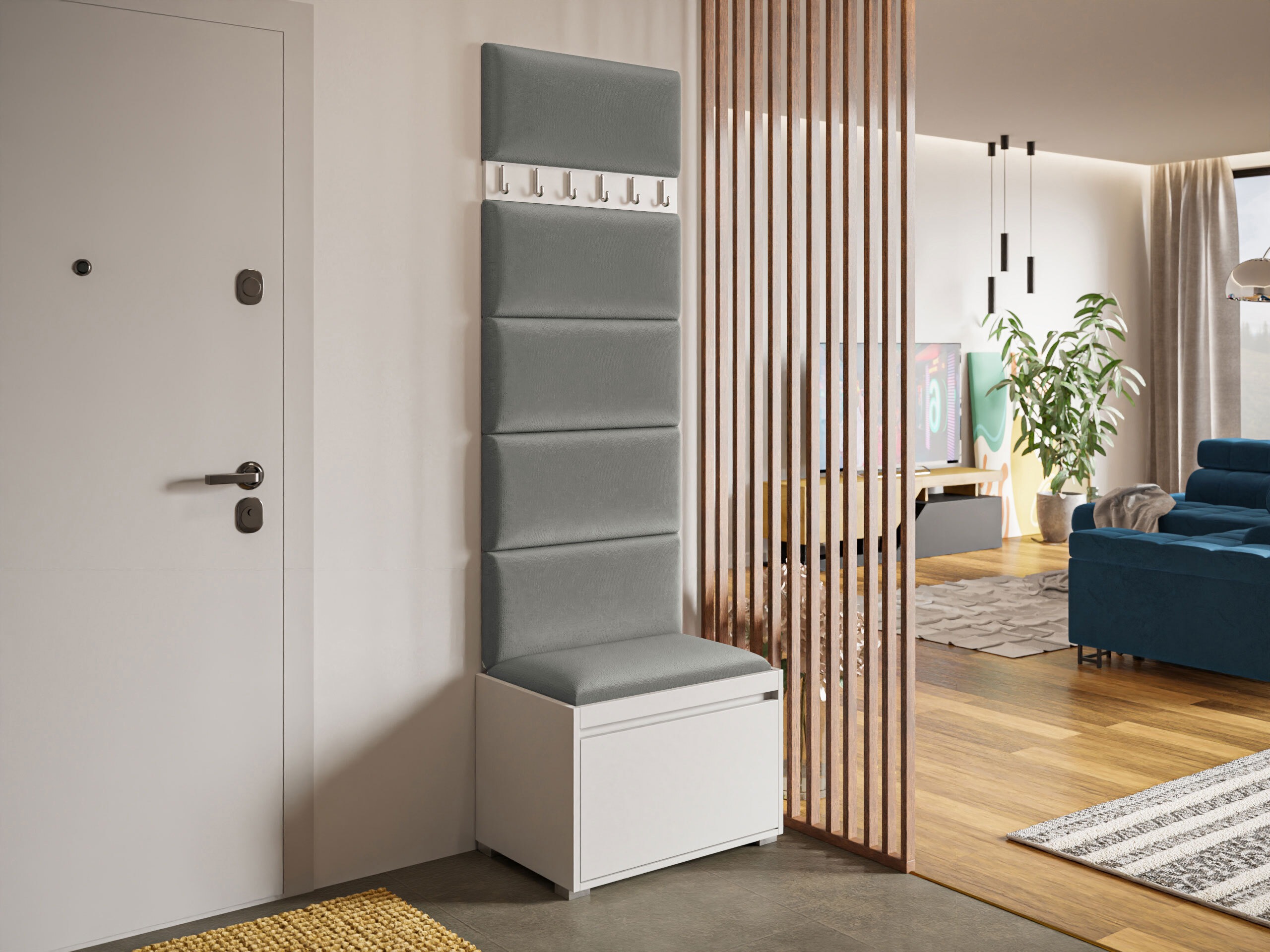 Set arredo da corridoio Comfivo Pinus V (Bianco + Polo 894)
