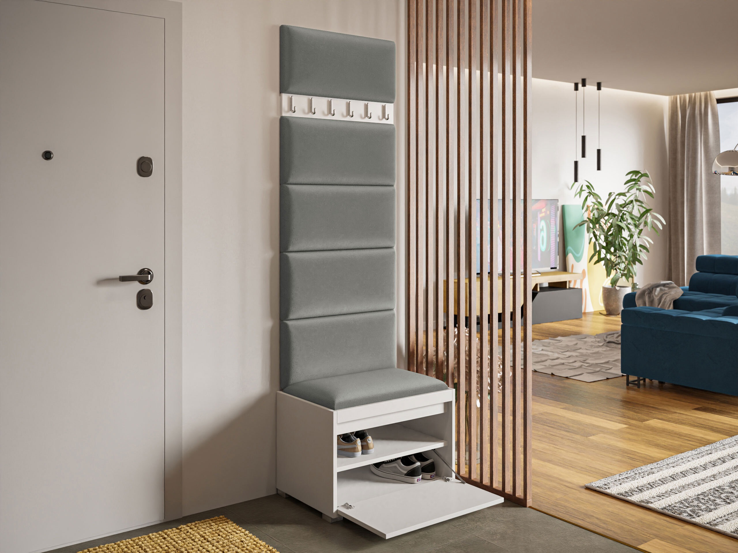 Set arredo da corridoio Comfivo Pinus V (Bianco + Polo 894)