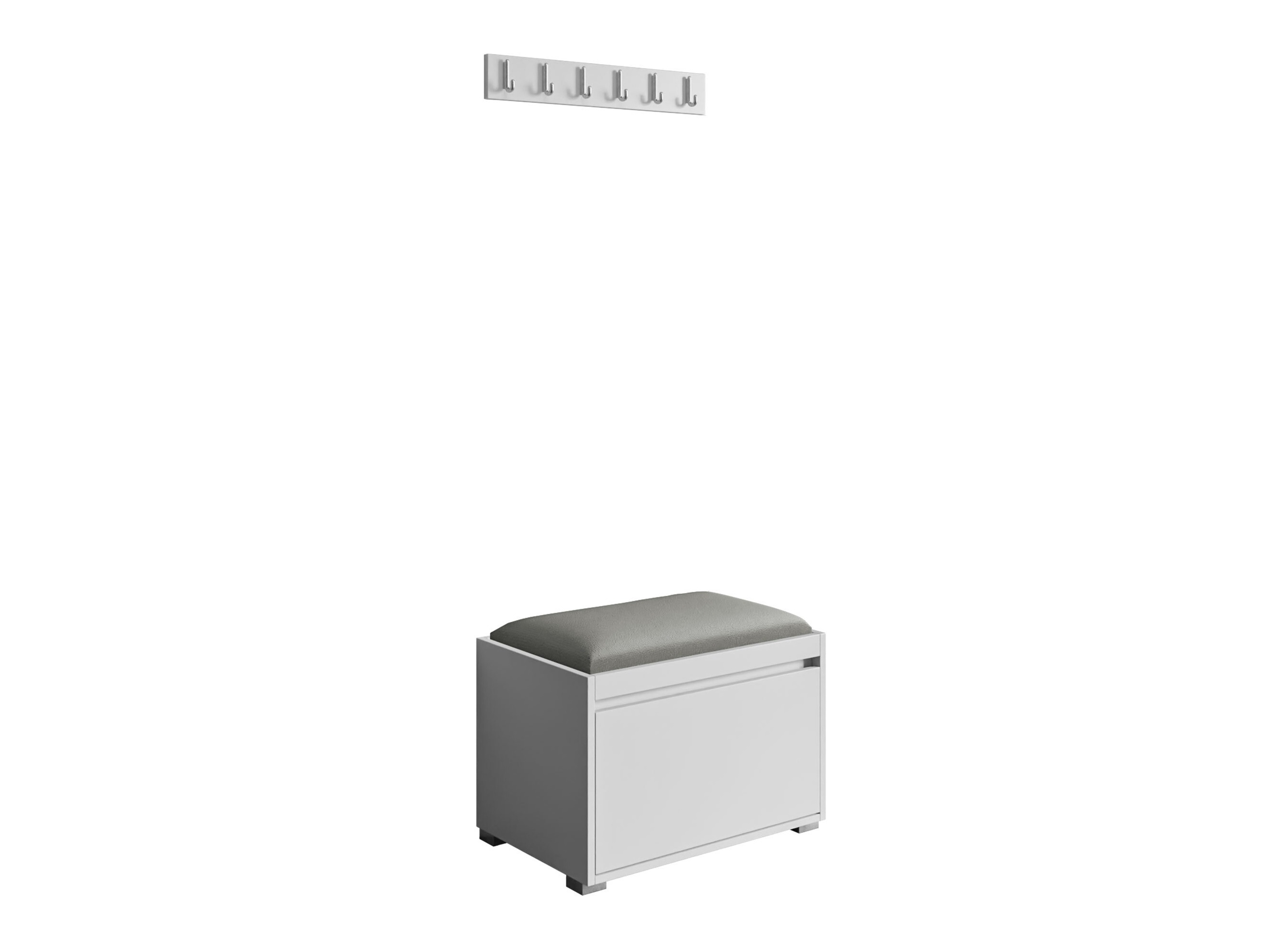 Set arredo da corridoio Comfivo Pinus VIII (Bianco + Polo 894)