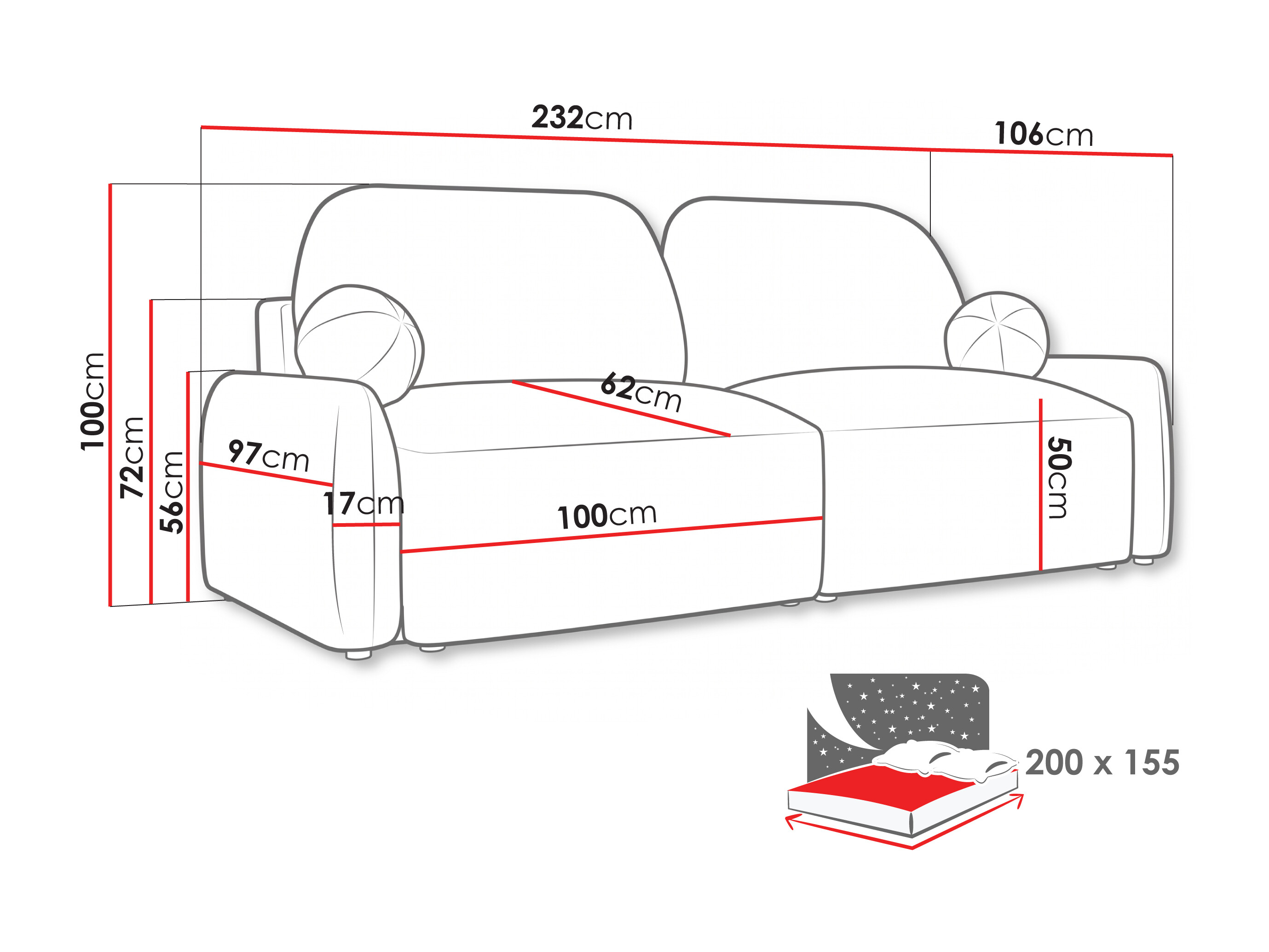 Divano letto Lufkin 153 (Quelle 01)