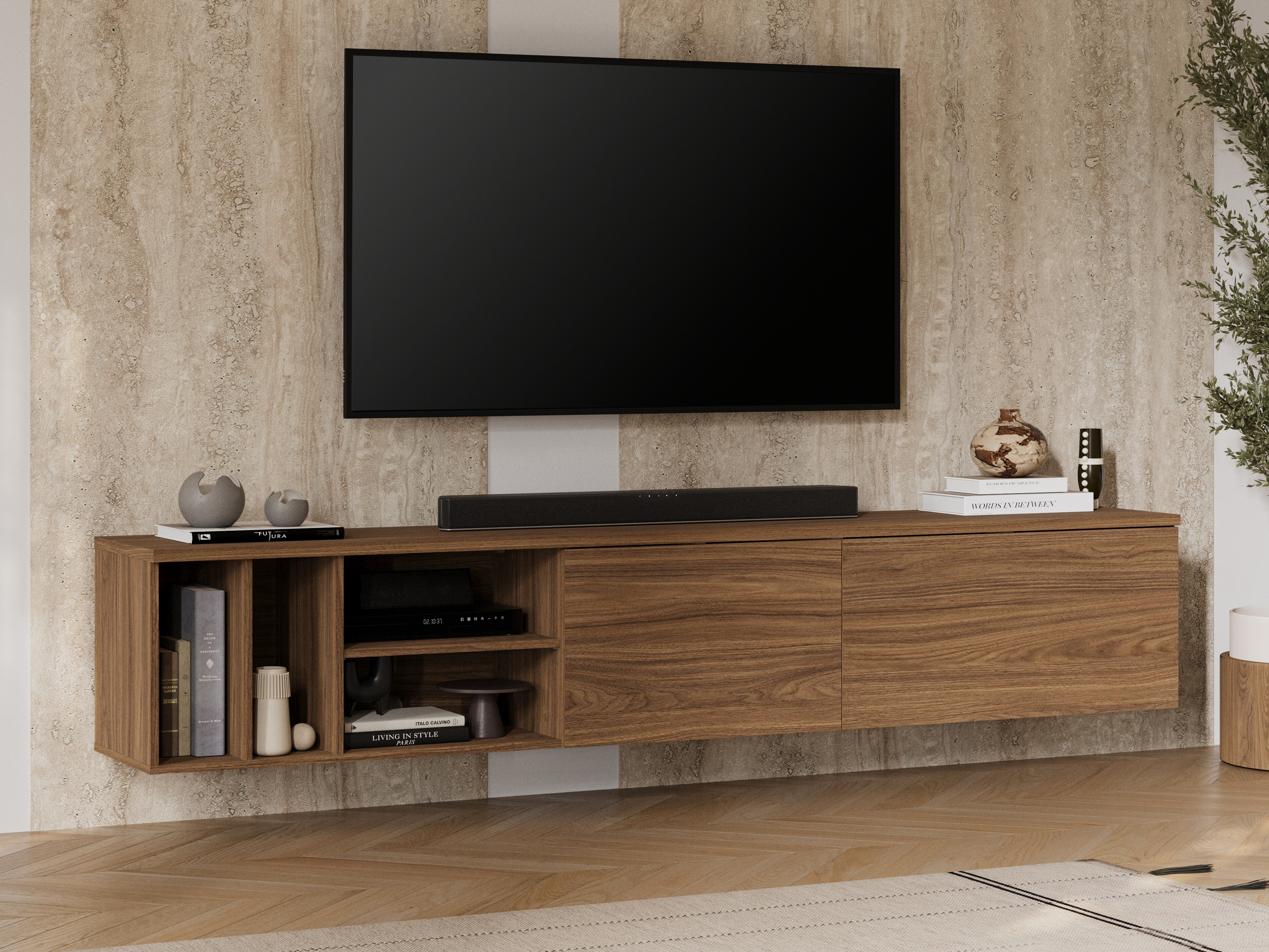 Mobile porta TV Austin 397 (Noce)