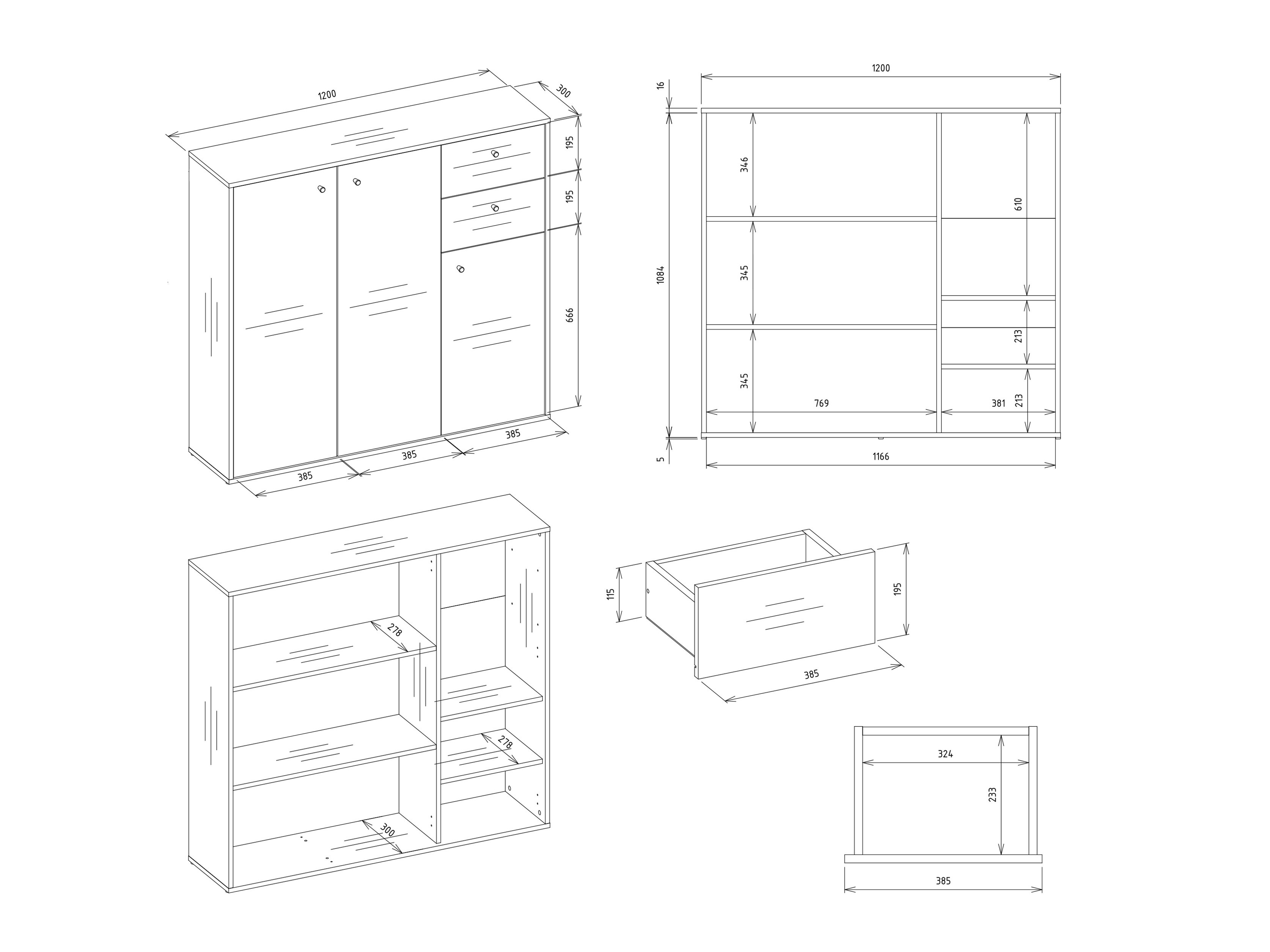 Cassettiera Mandeville 407 (Rovere Artisan)