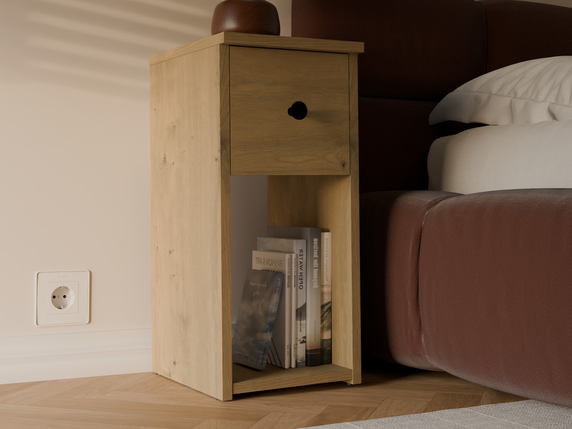 Comodino Mandeville 409 (Rovere Artisan)