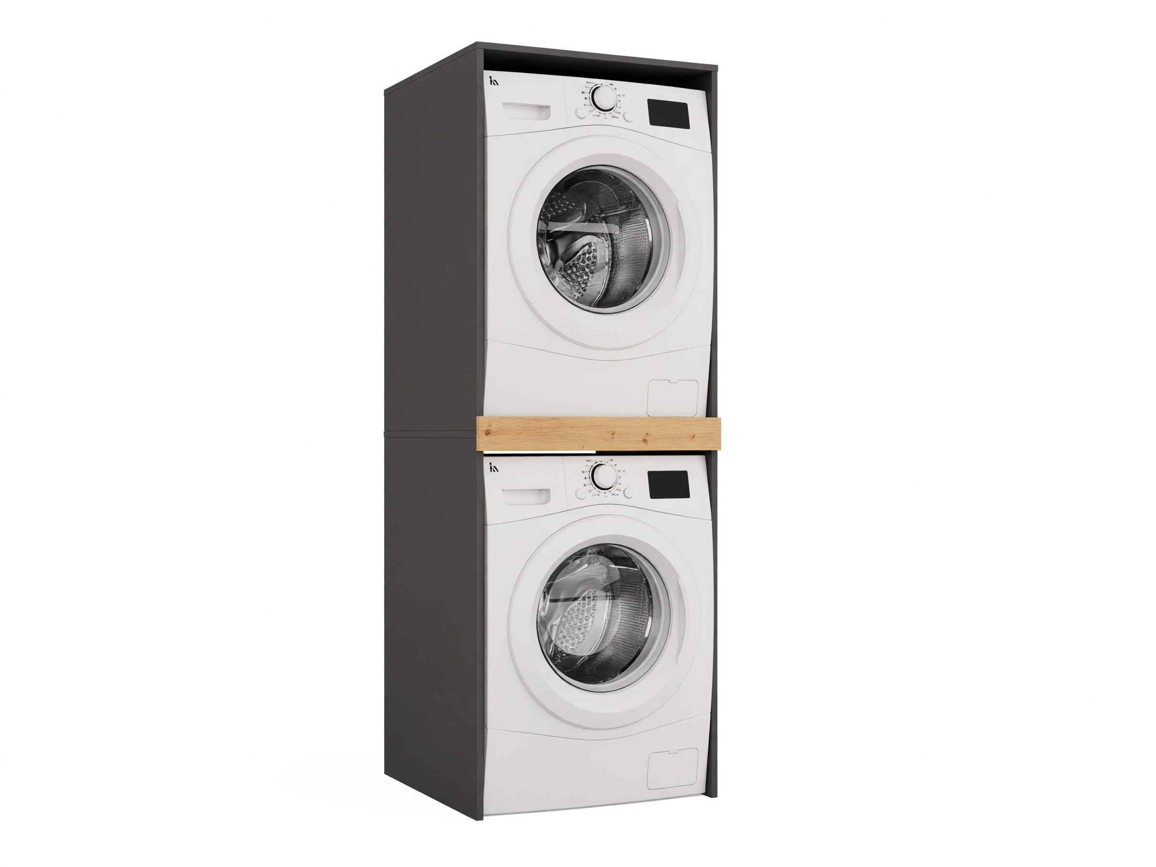 Mensola del bagno Balelbo 108 (Antracite + Rovere Artisan)