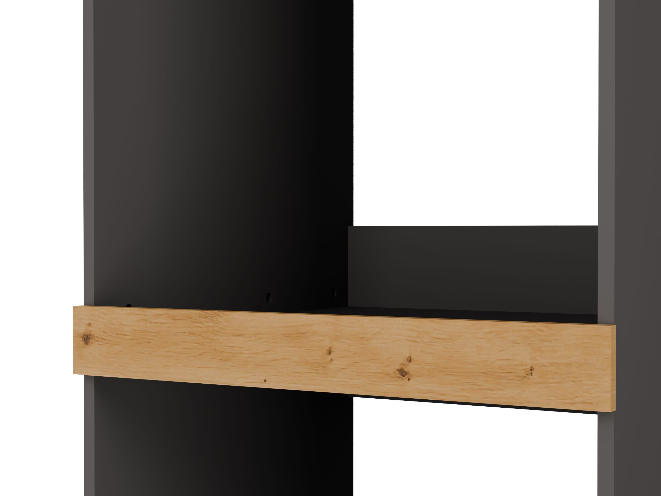 Mensola del bagno Balelbo 108 (Antracite + Rovere Artisan)