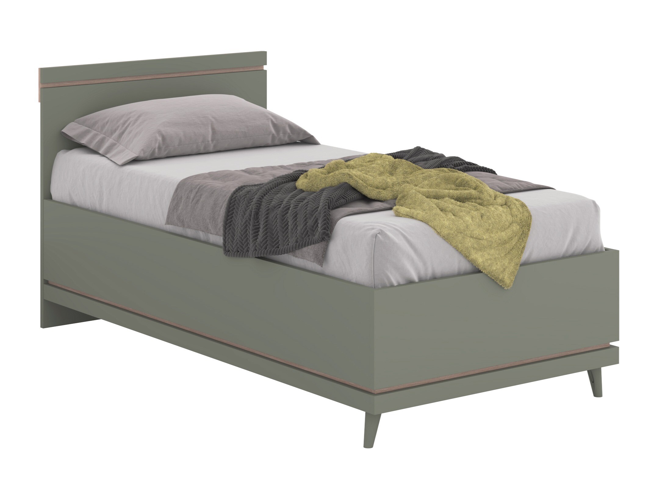 Letto Fertalu 107 (Verde + Quercia)