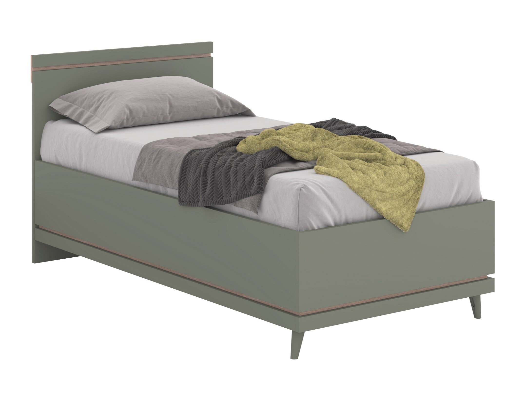 Letto Fertalu 107 (Verde + Quercia)