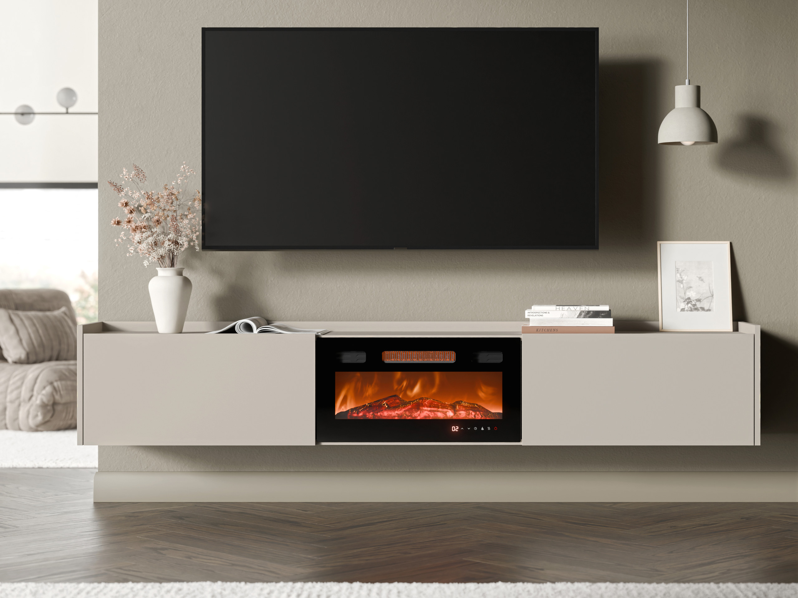 Mobile porta TV Charlotte 215 (Cachemire)