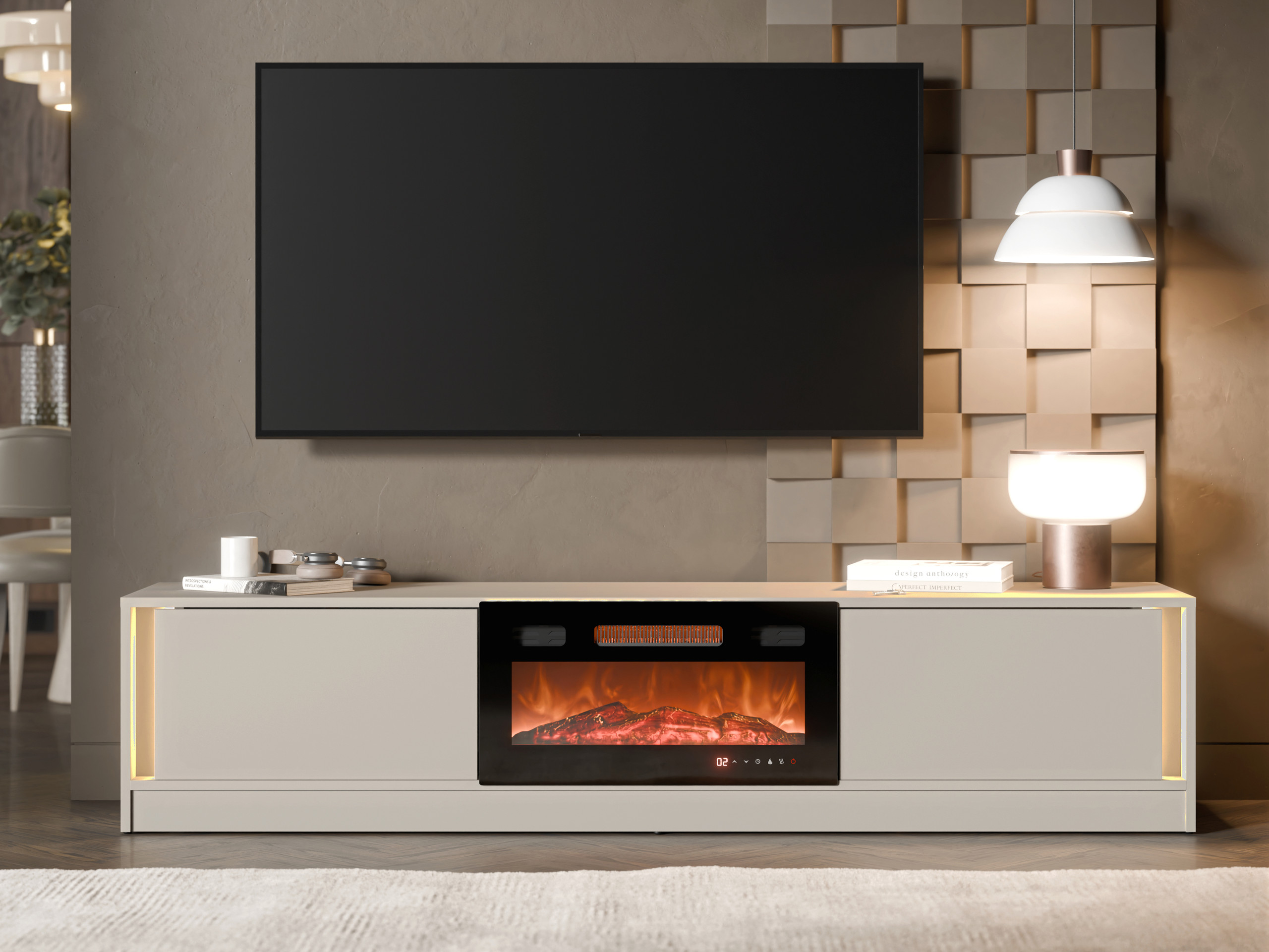 Mobile porta TV Charlotte 217 (Cachemire)