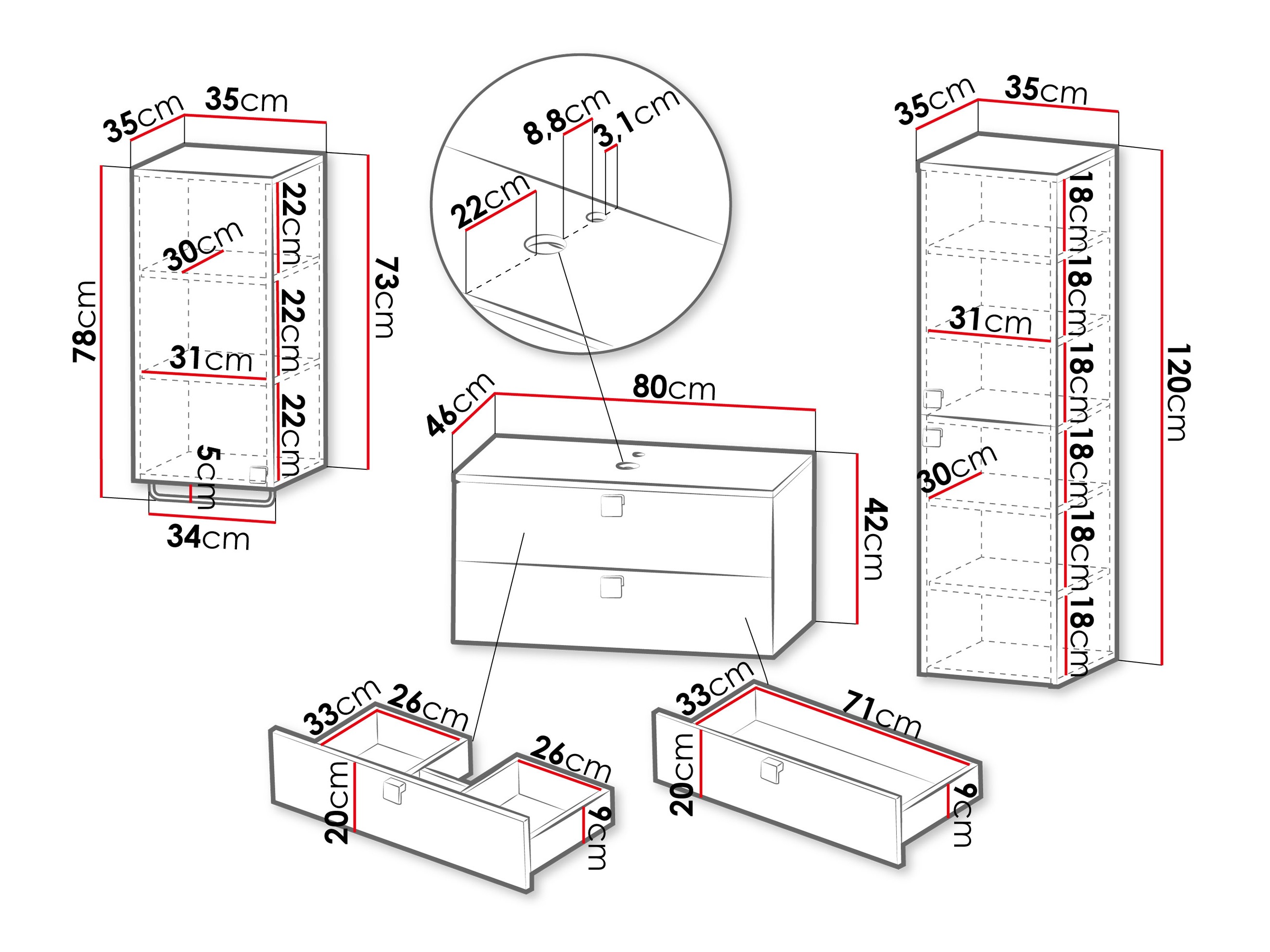 Set bagno Gratal I