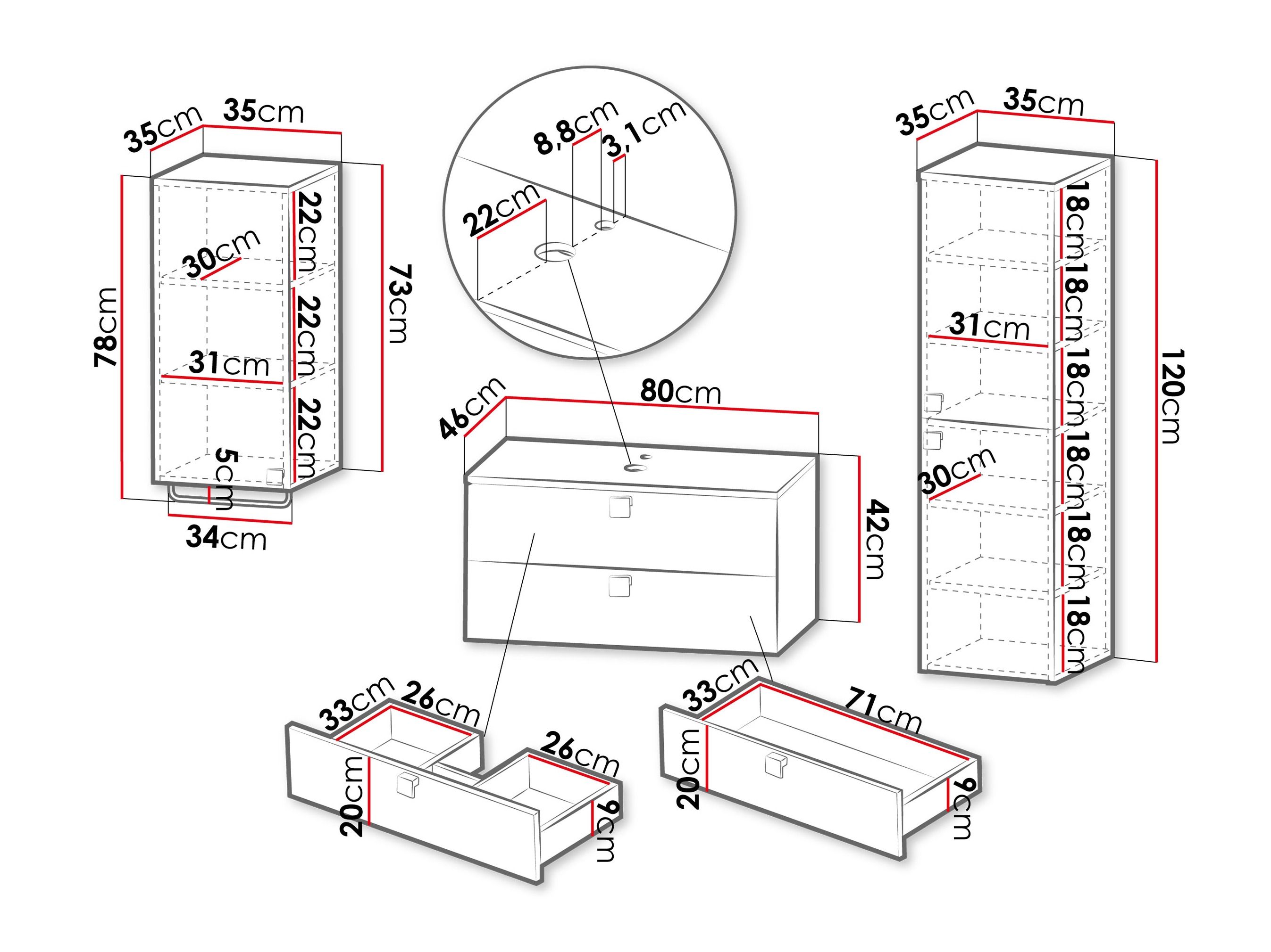 Set bagno Gratal I