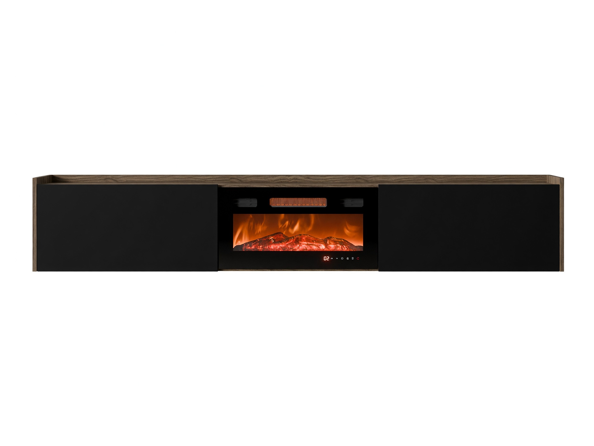 Mobile porta TV Charlotte 215 (Nero + Noce)