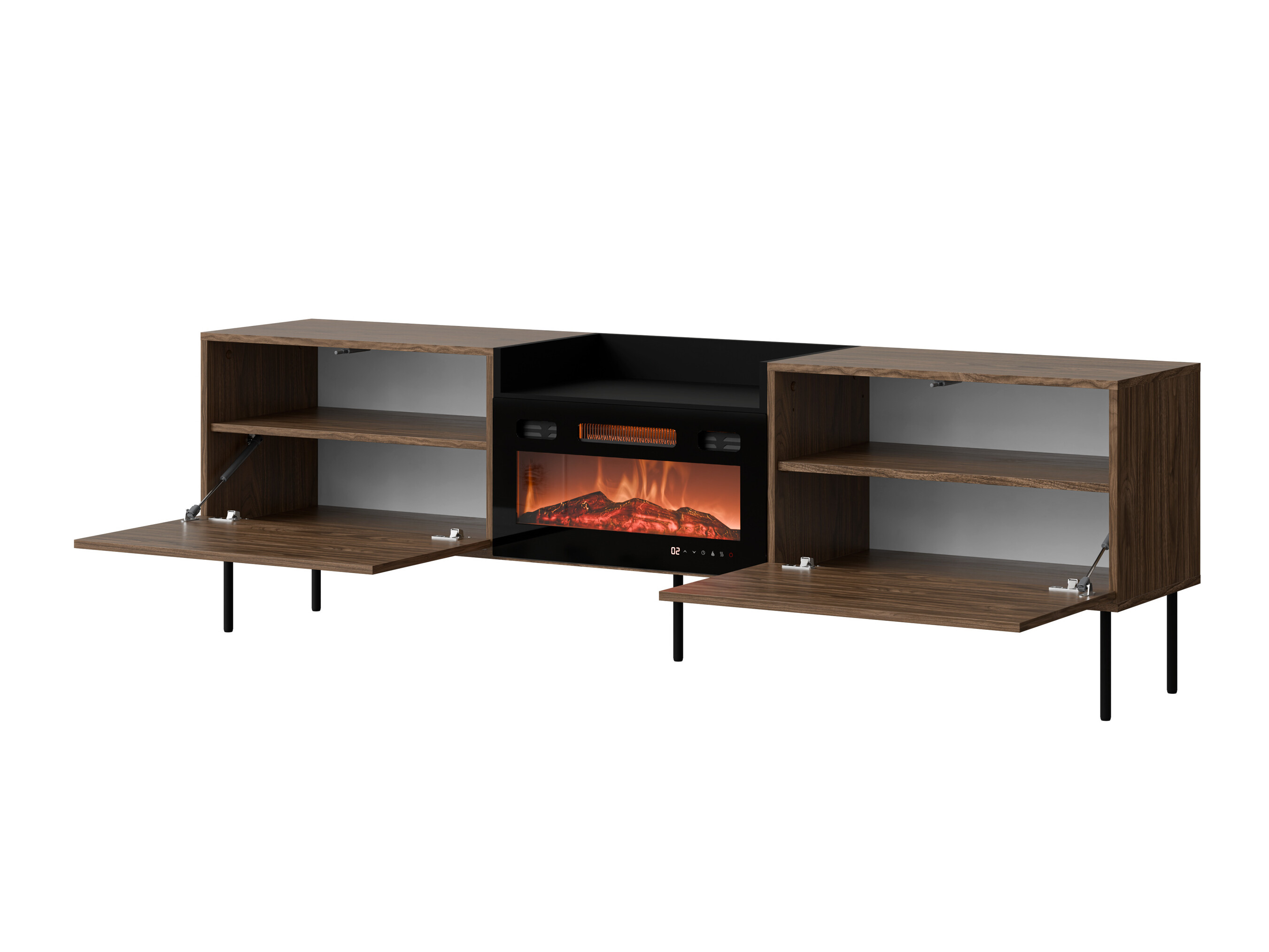 Mobile porta TV Charlotte 216 (Cachemire + Nero)