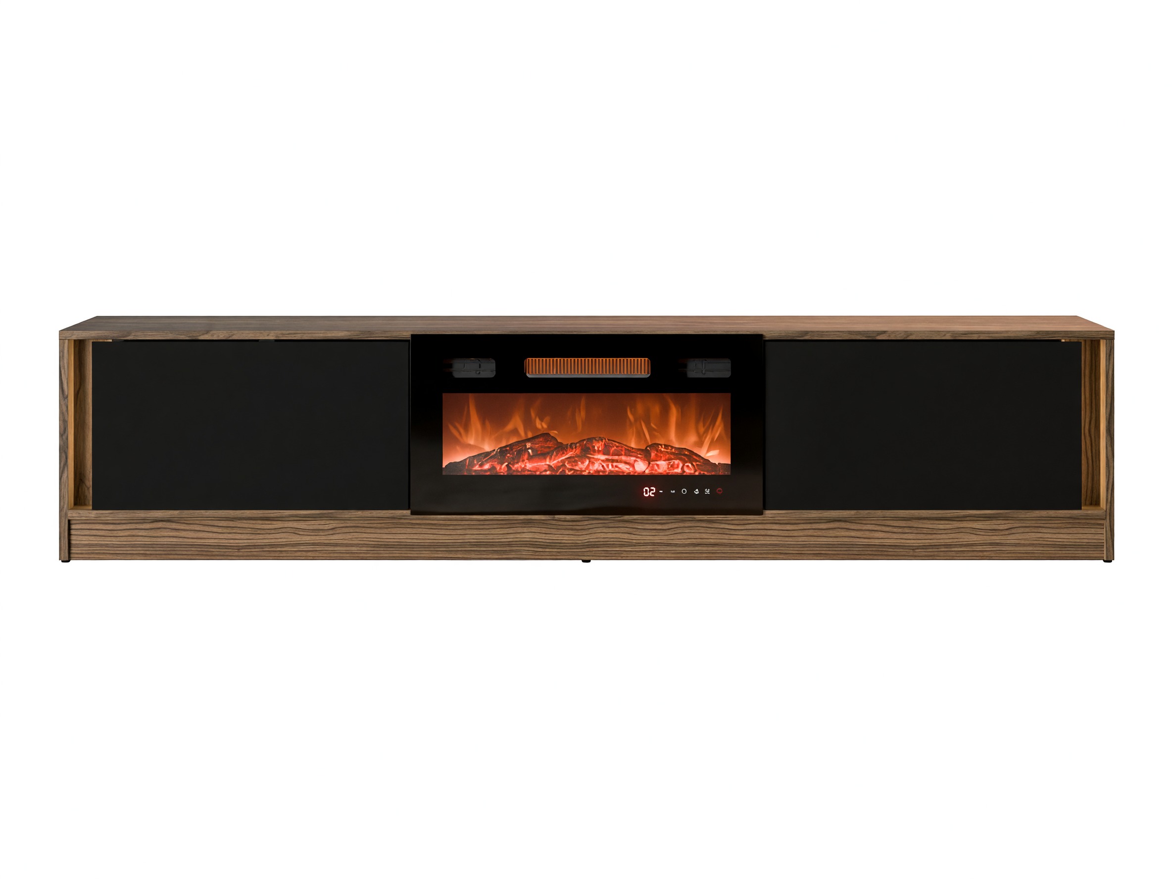 Mobile porta TV Charlotte 217 (Noce + Nero)