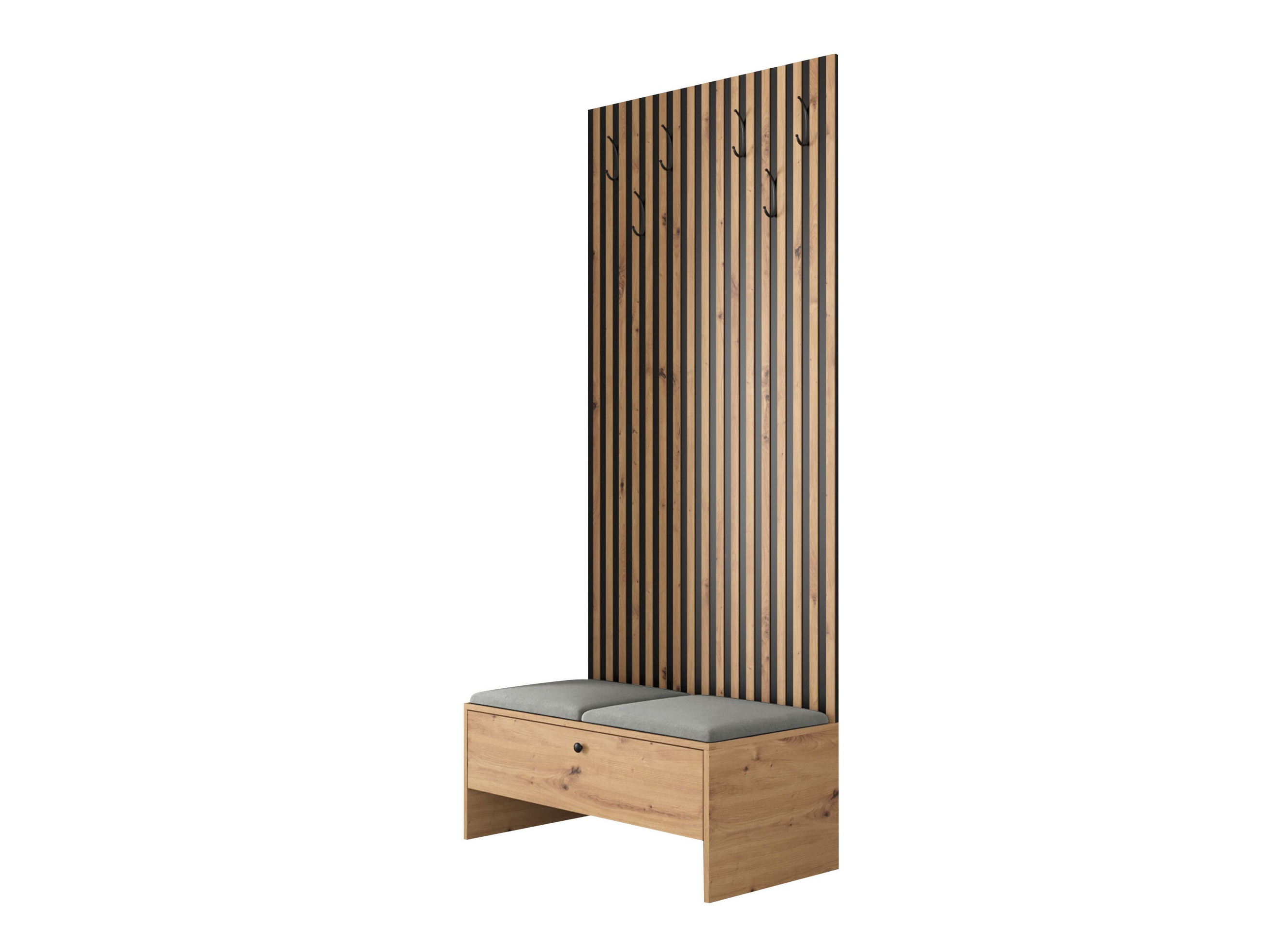 Set arredo da corridoio Donio IV (Rovere Artisan + Polo 894)
