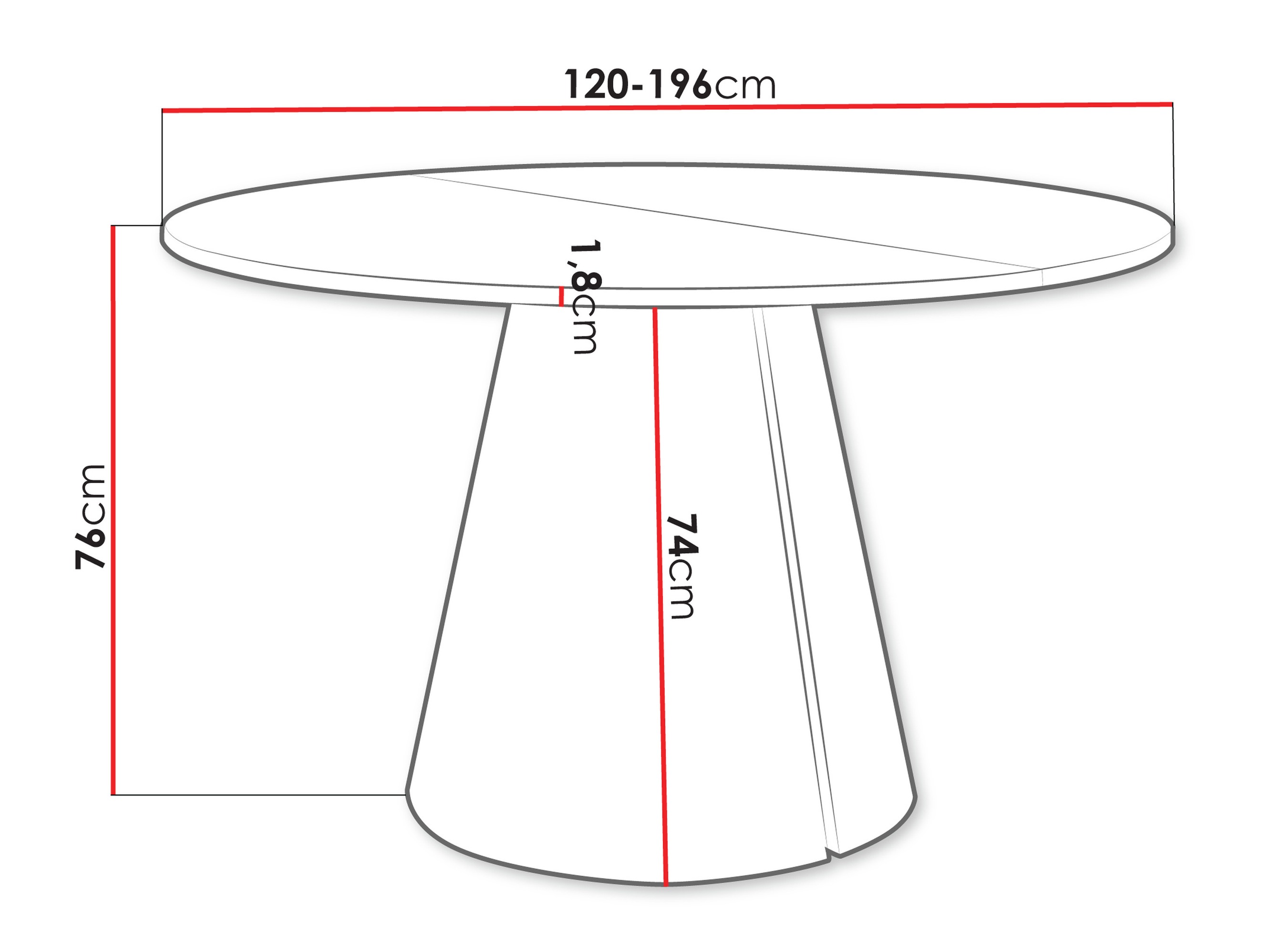 Tavolo Oswego 184
