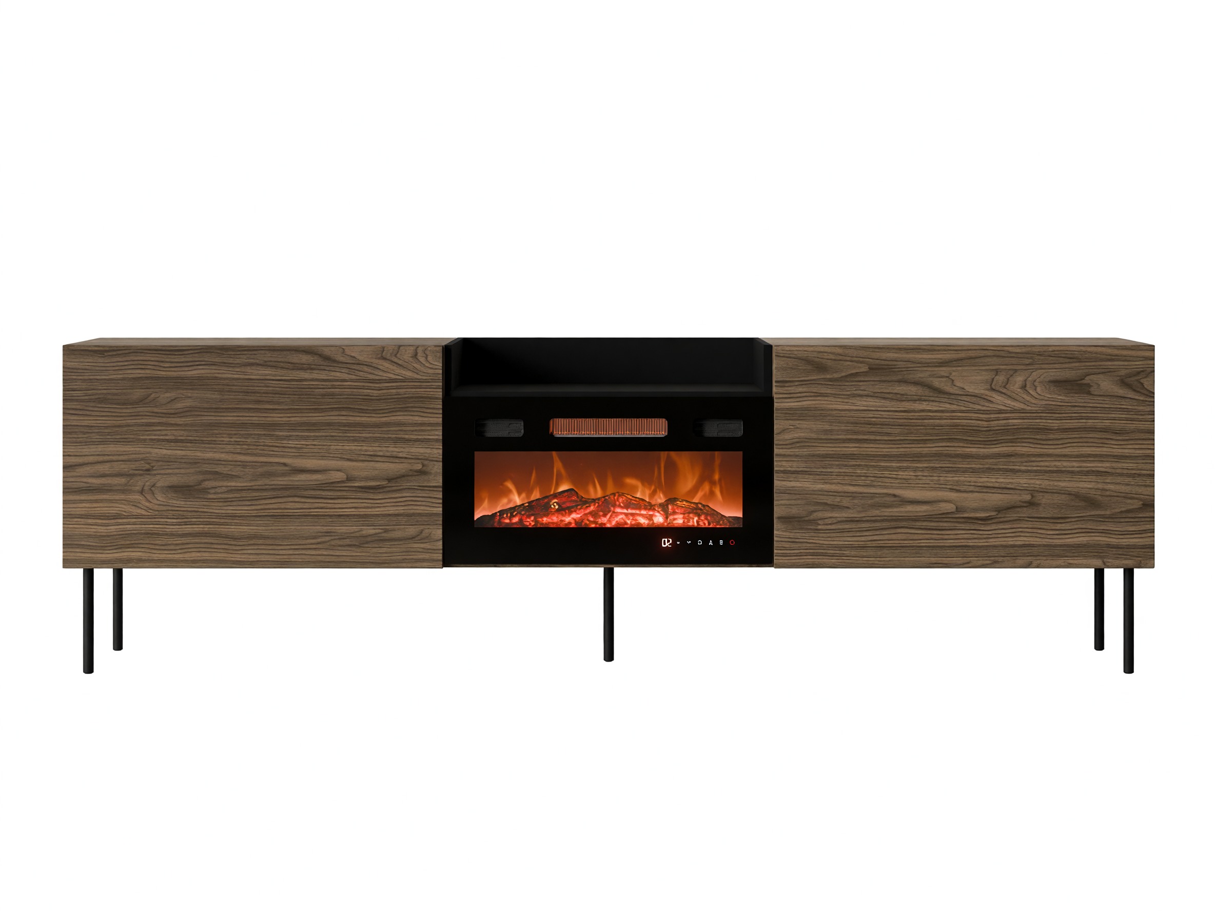 Mobile porta TV Charlotte 216 (Noce + Nero)