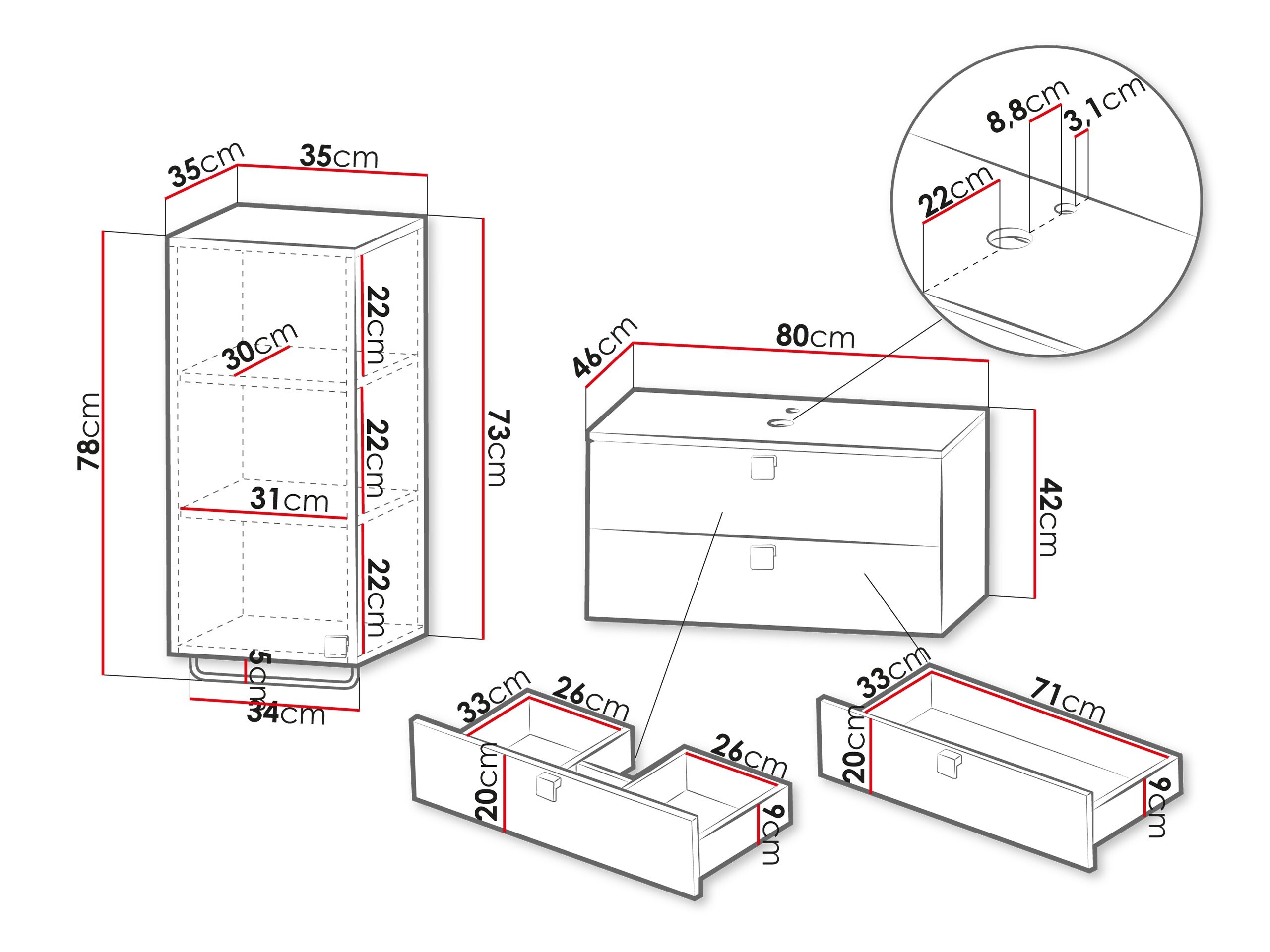 Set bagno Gratal IV