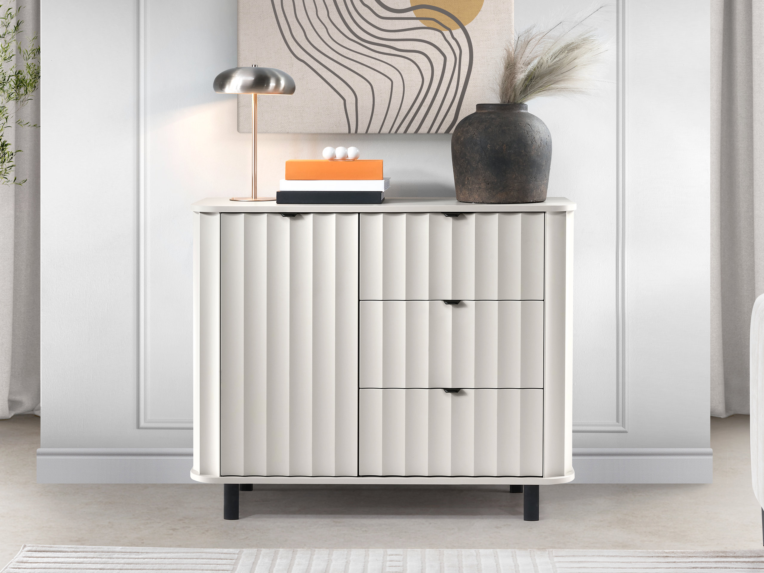 Cassettiera Larala 102 (Bianco)
