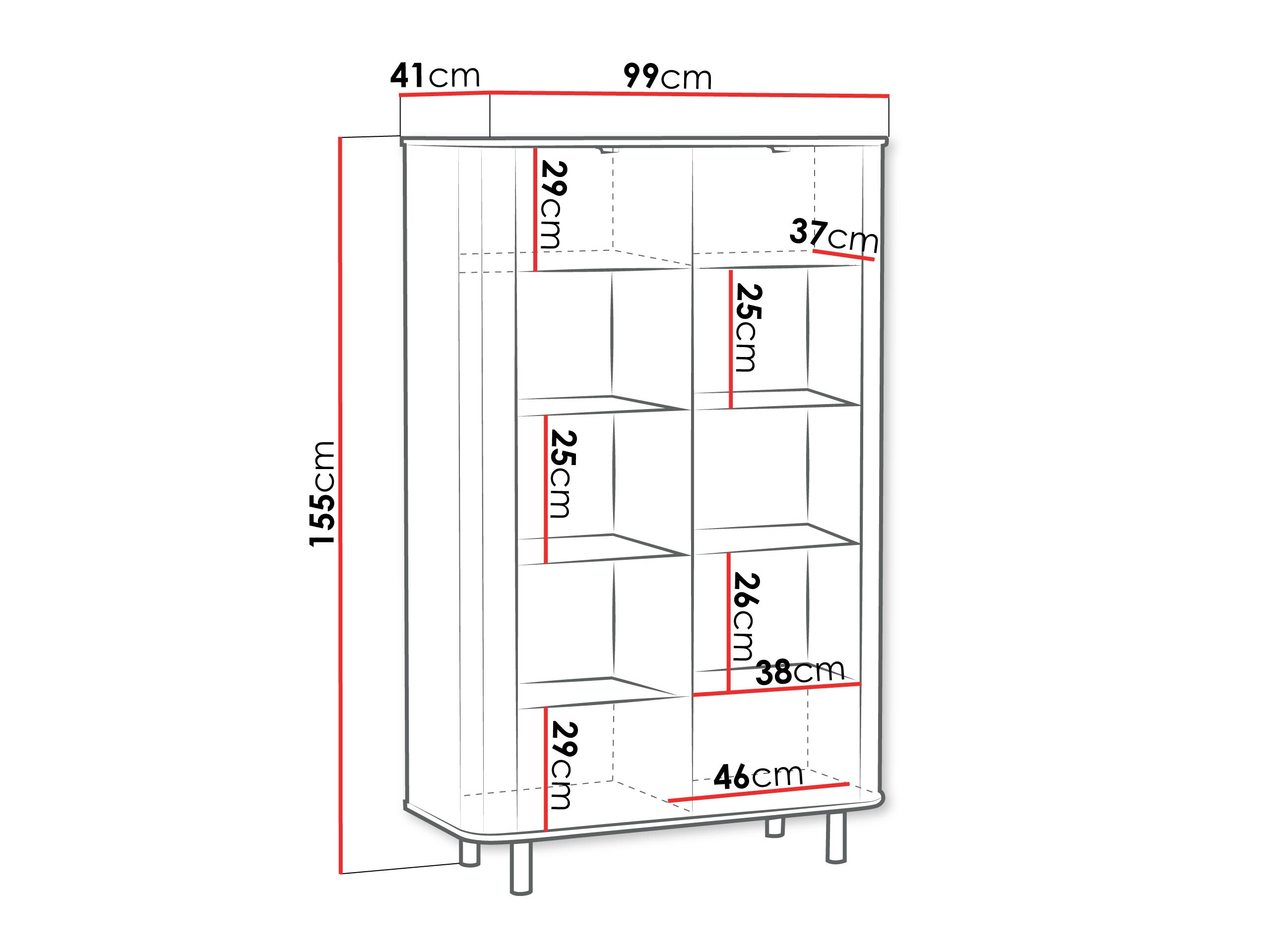 Scaffale Larala 109 (Bianco)