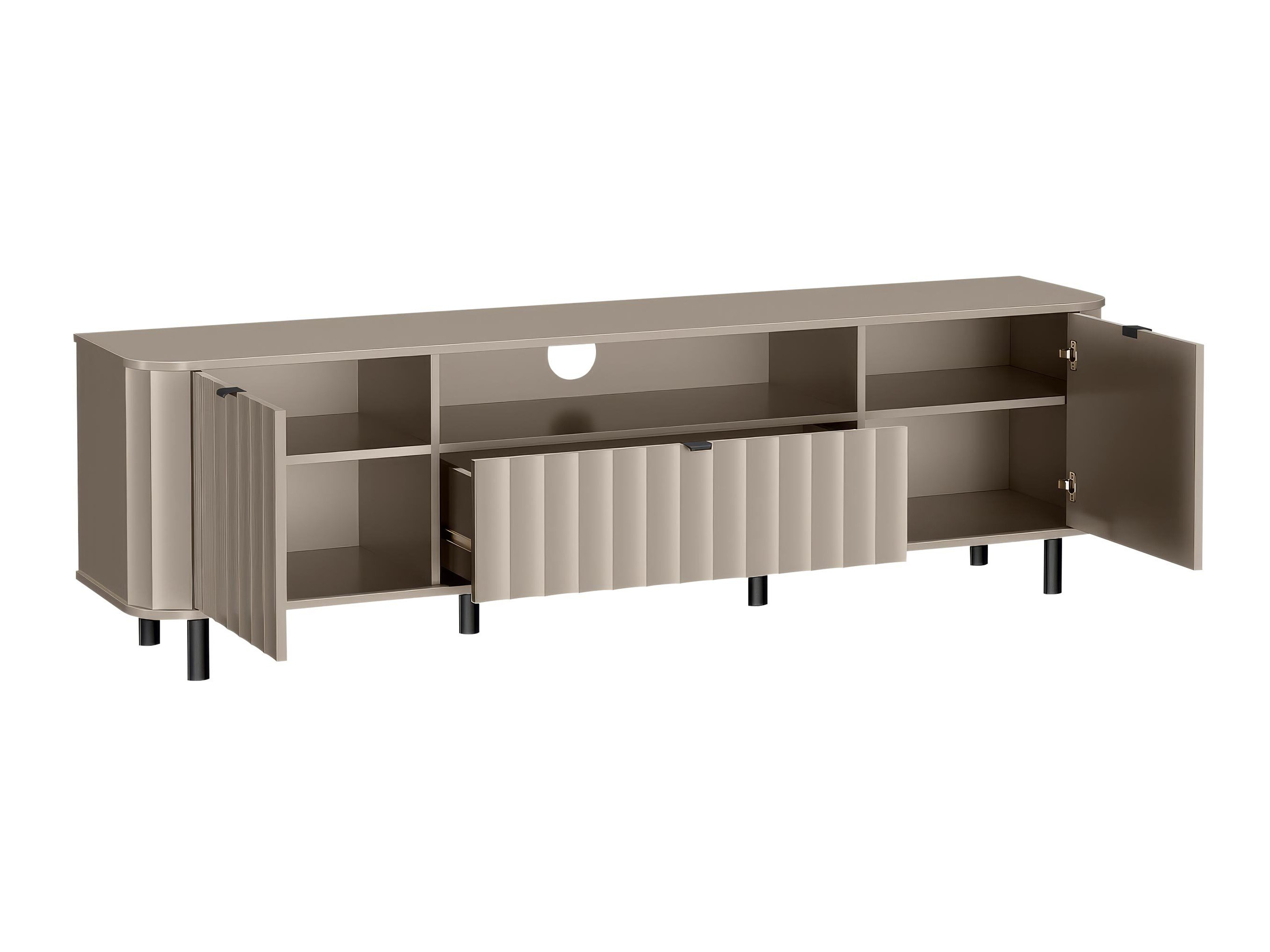 Parete attrezzata Larala 110 (Grigio beige)