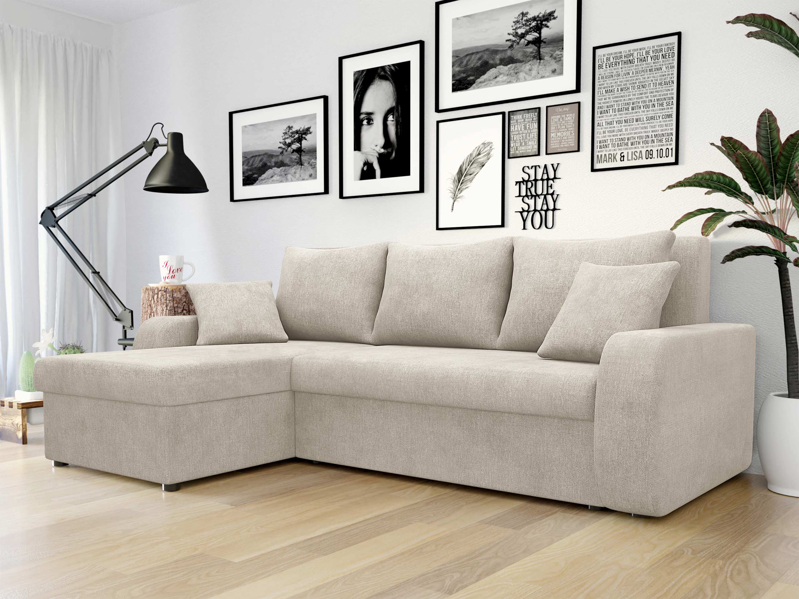 Divano angolare Comfivo Melissa (Spirit Sand)
