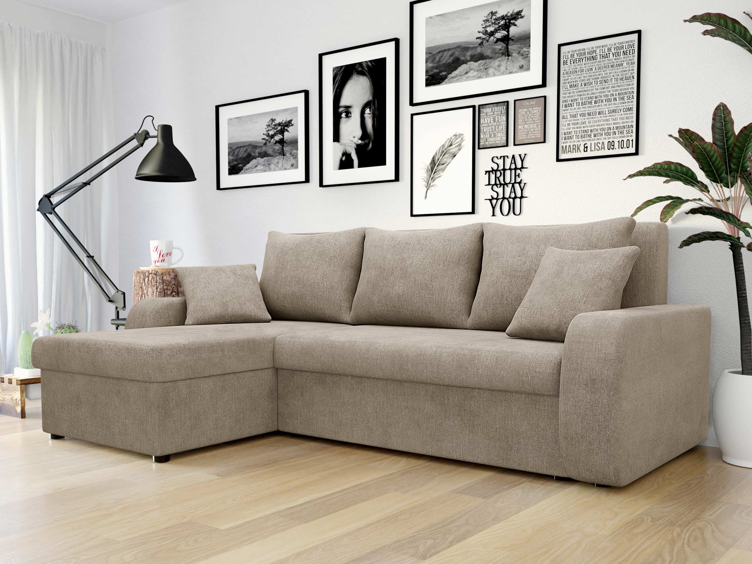 Divano angolare Comfivo Melissa (Spirit Taupe)