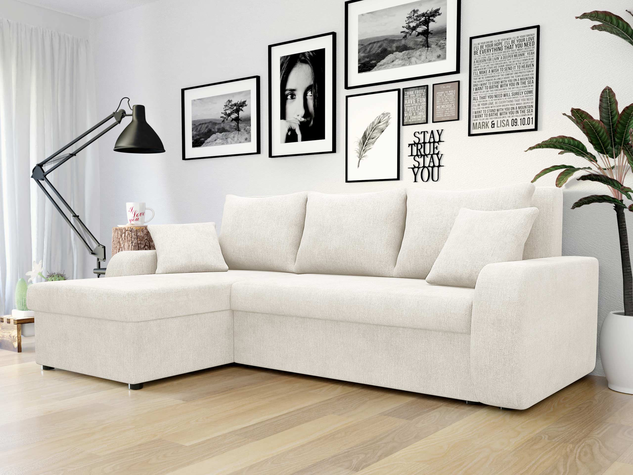 Divano angolare Comfivo Melissa (Spirit White)