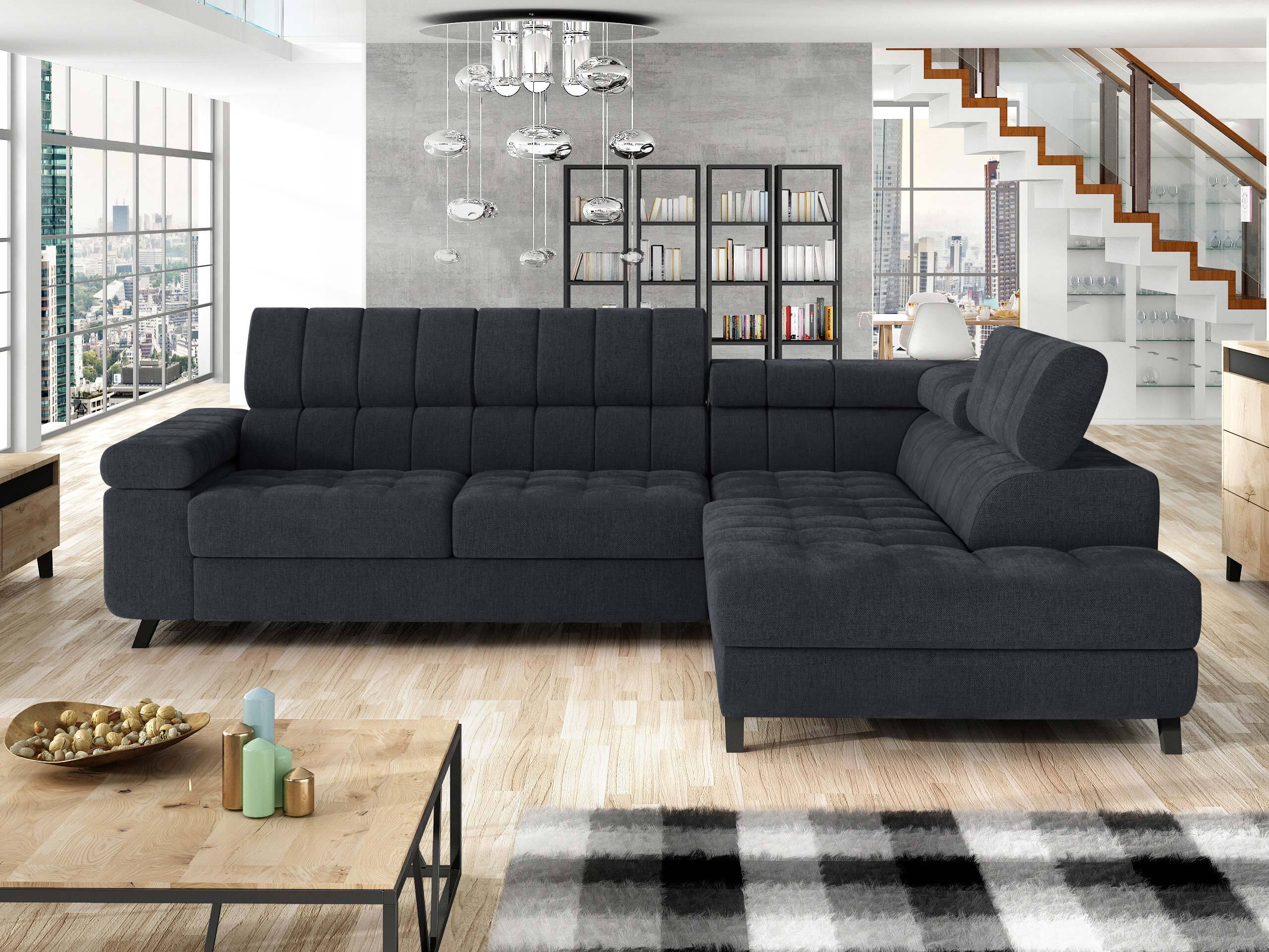 Divano angolare Comfivo Agnus (Spirit Black)