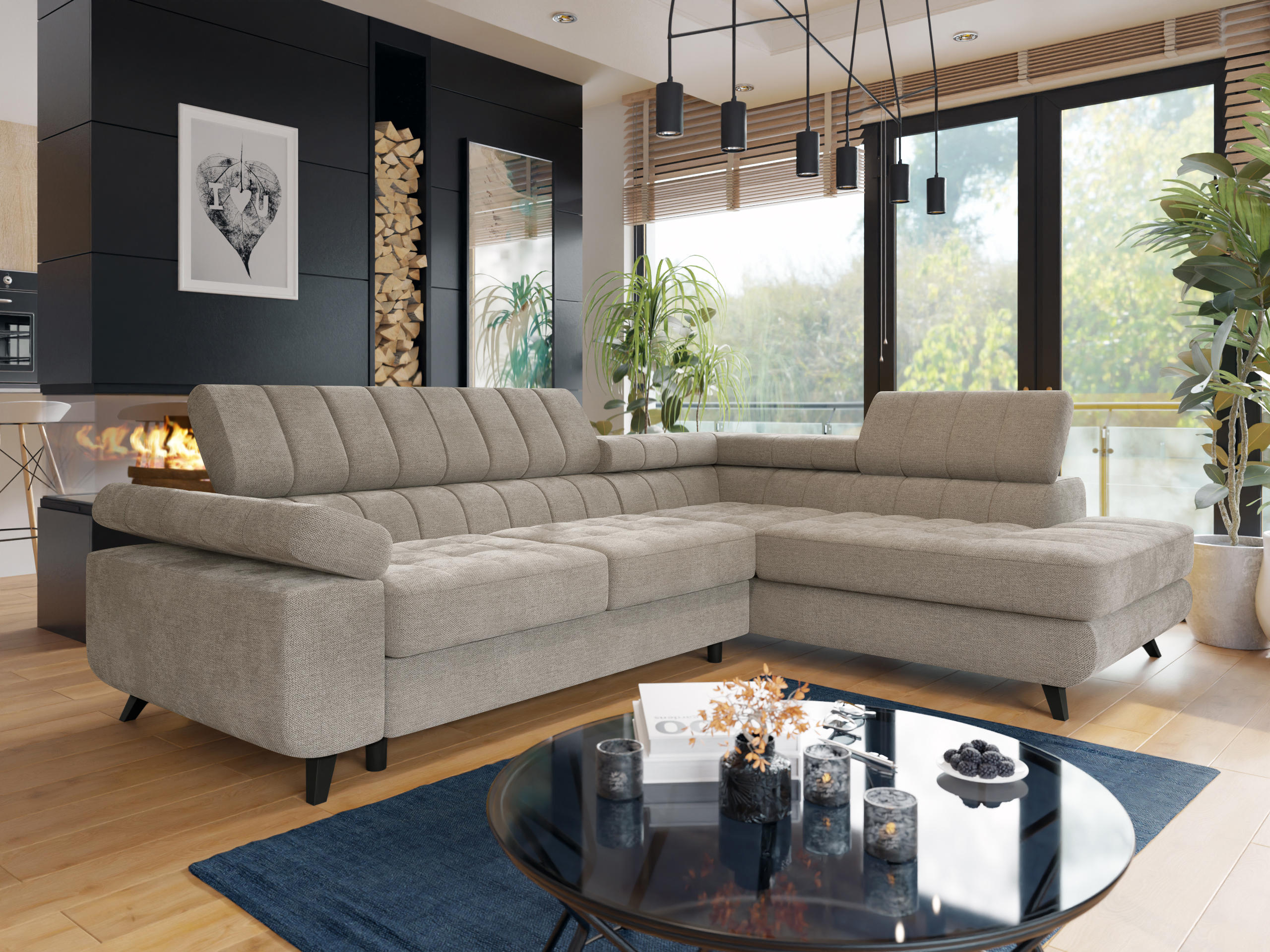 Divano angolare Comfivo Agnus (Spirit Taupe)