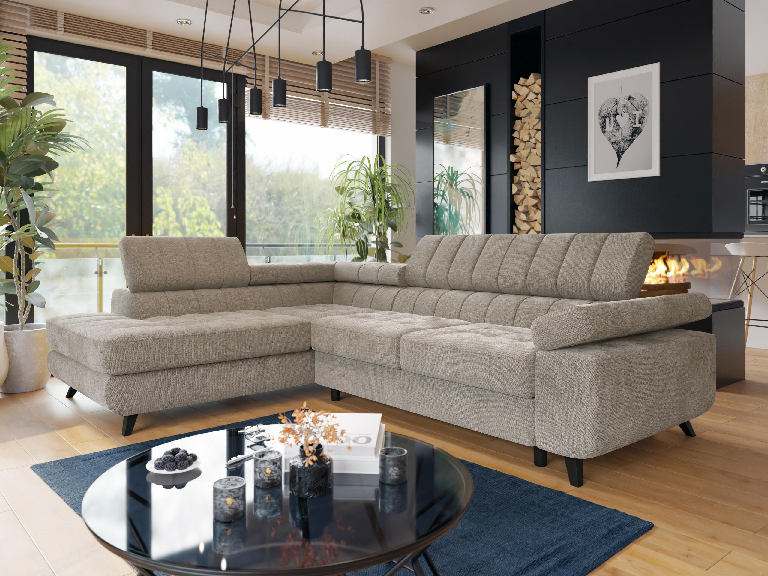Divano angolare Comfivo Agnus (Spirit Taupe)