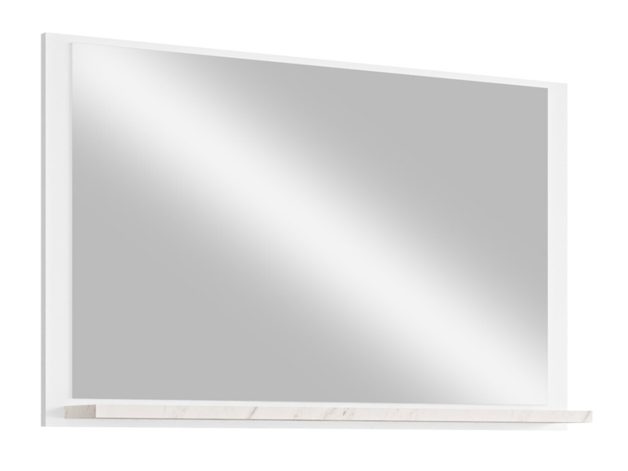 Specchio del bagno Salus (Bianco + Marmo bianco)