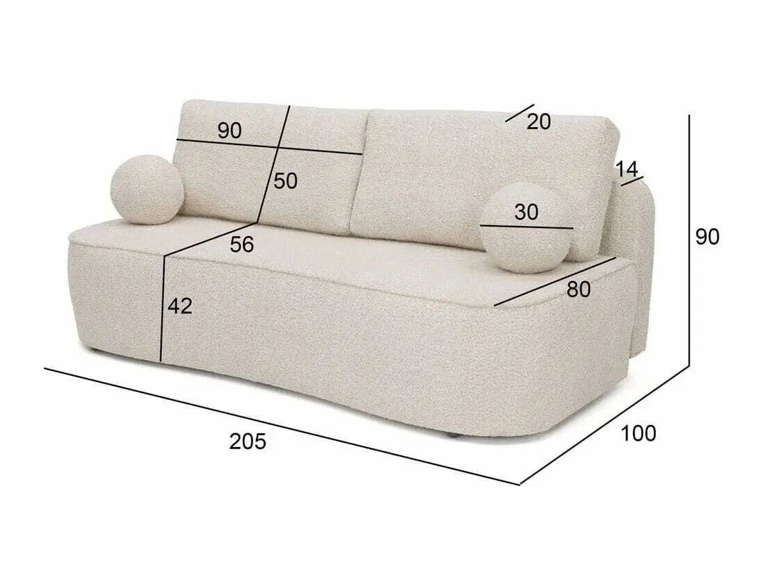 Divano letto Marysville 102 (Monte 28)