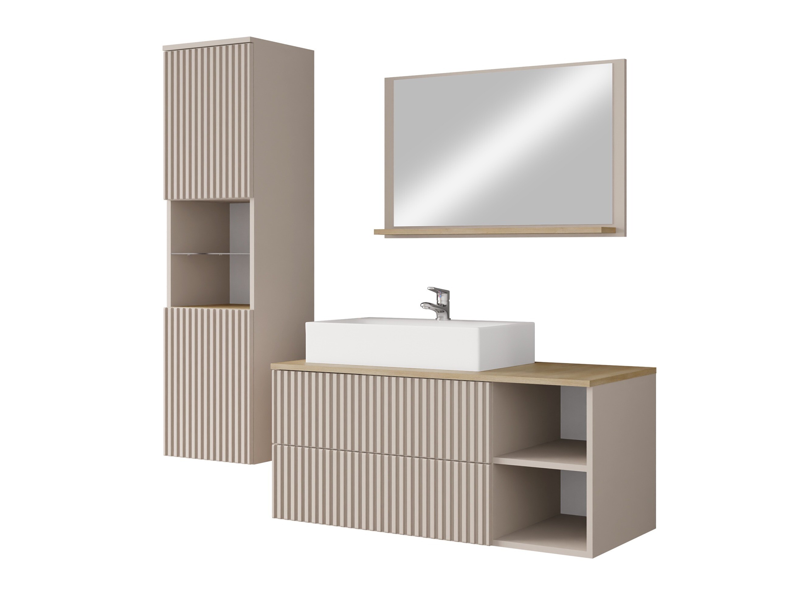 Set bagno Nauta I (Cachemire + Rovere cremona)