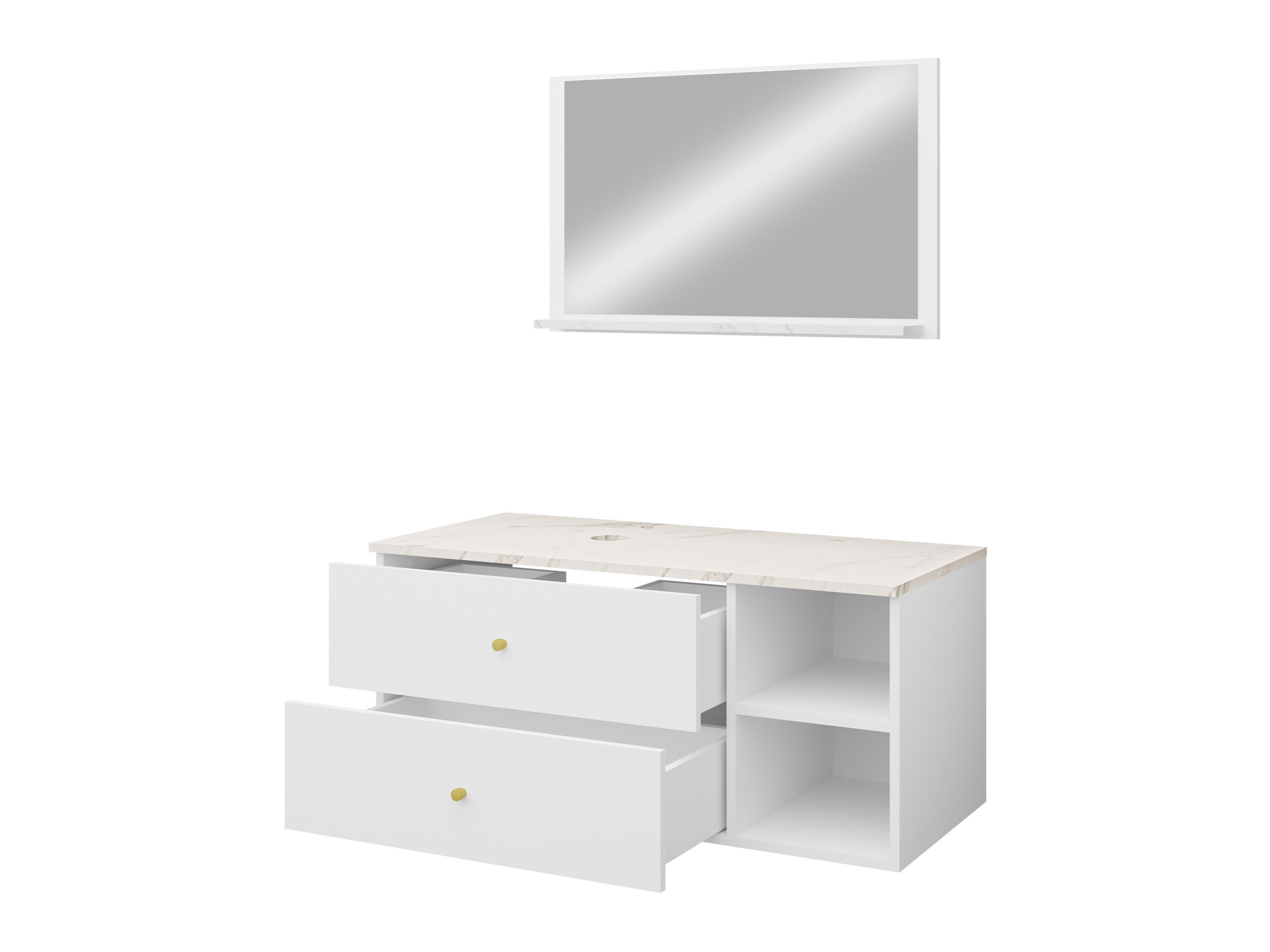 Set bagno Salus I (Cachemire + Rovere cremona)