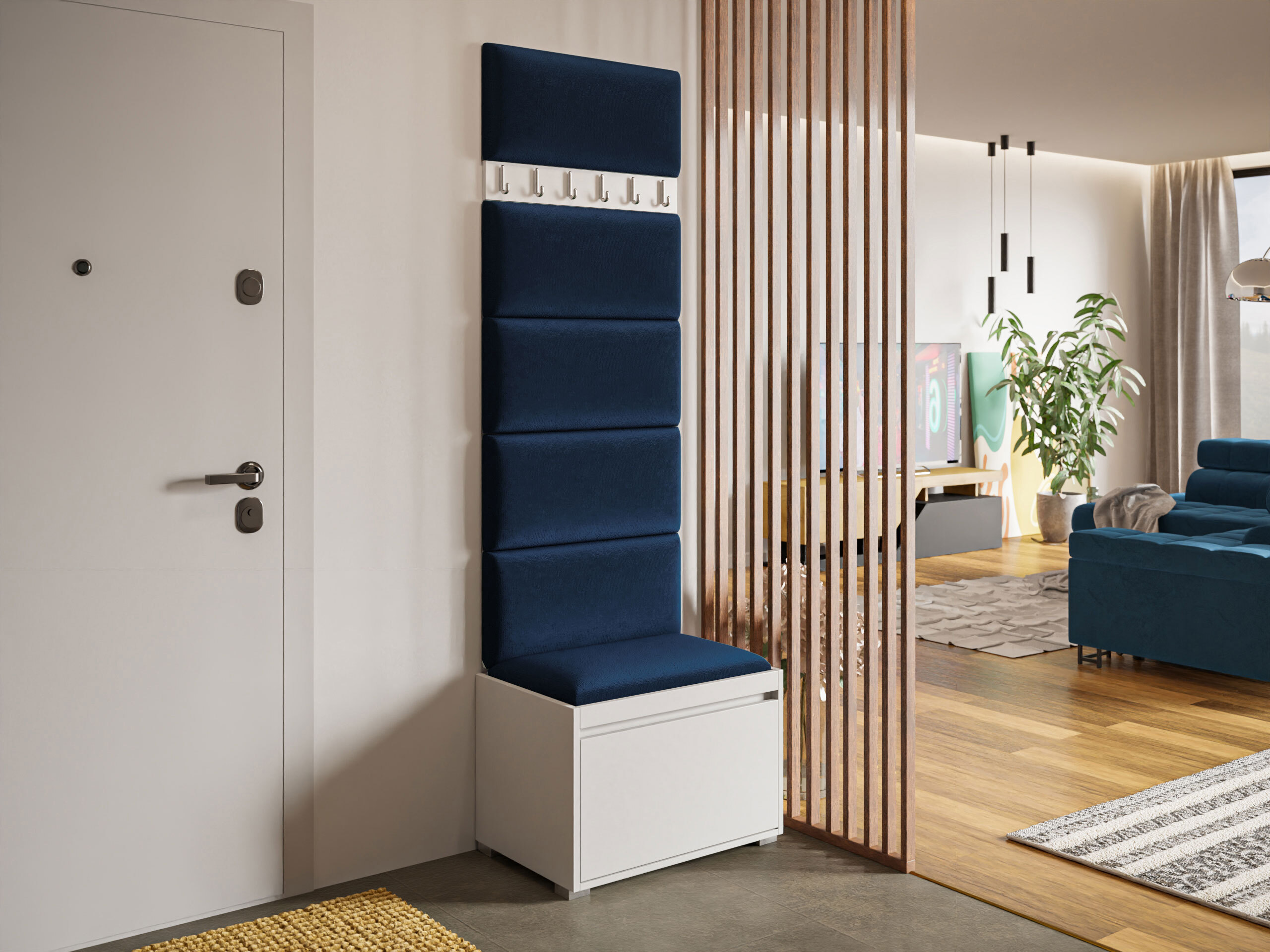 Set arredo da corridoio Comfivo Pinus V (Bianco + Polo 891)