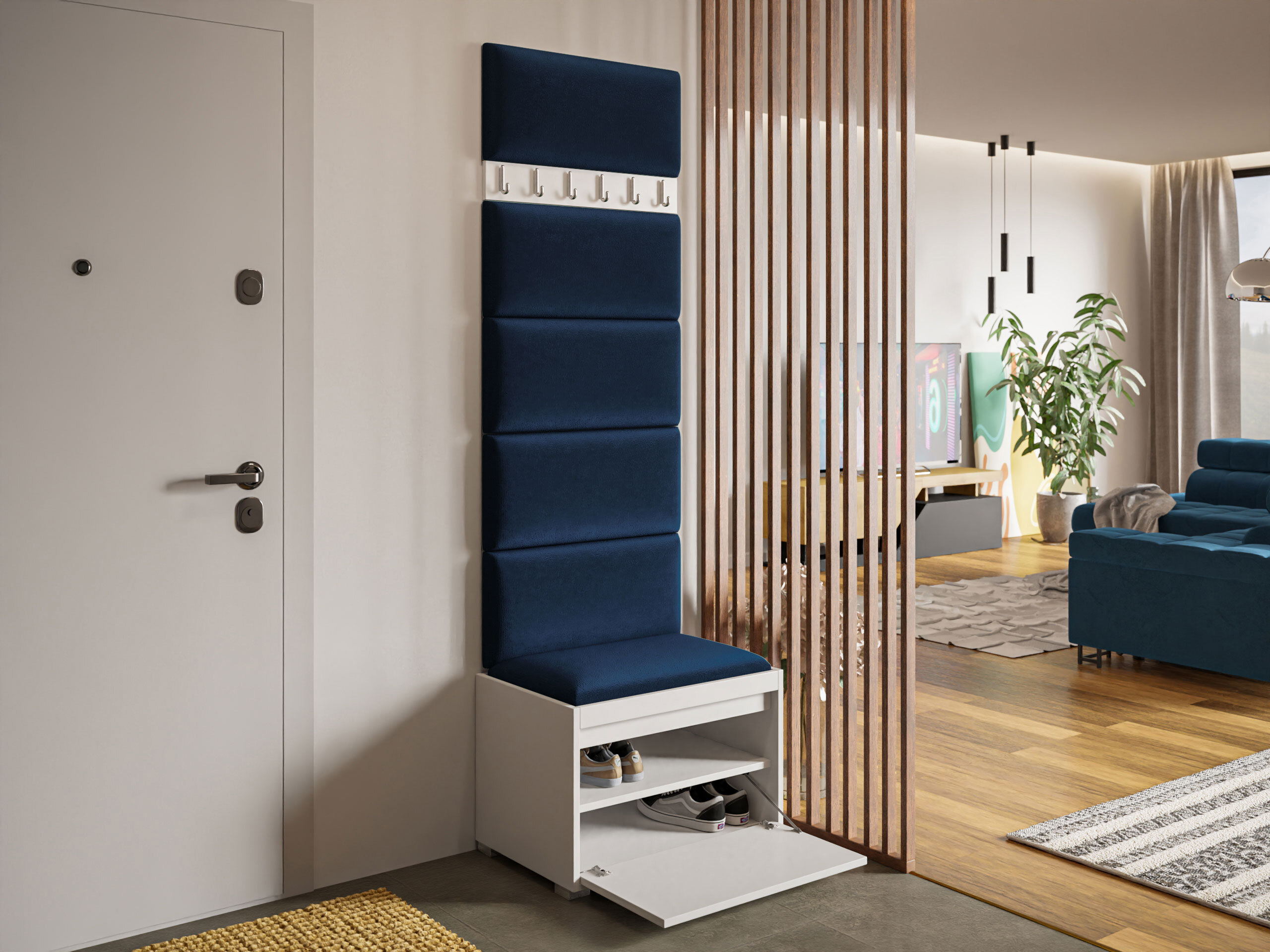 Set arredo da corridoio Comfivo Pinus V (Bianco + Polo 891)