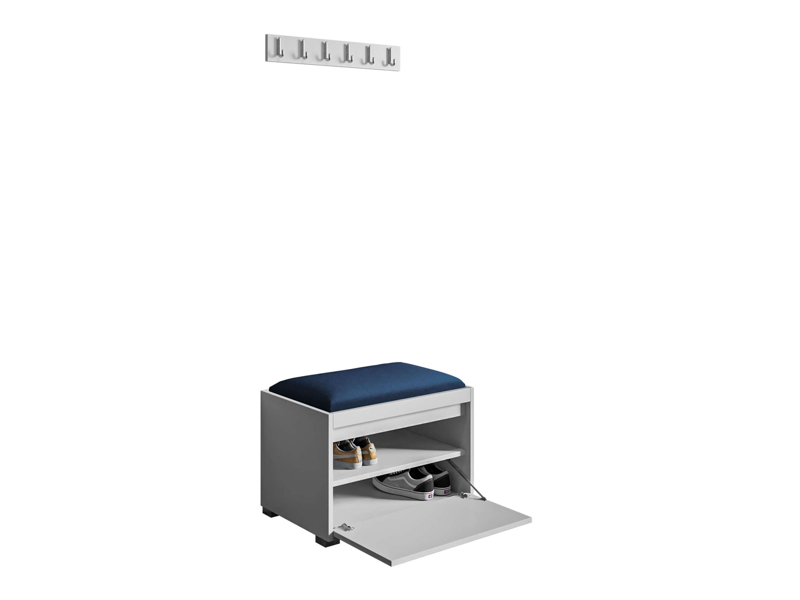 Set arredo da corridoio Comfivo Pinus VIII (Bianco + Polo 891)