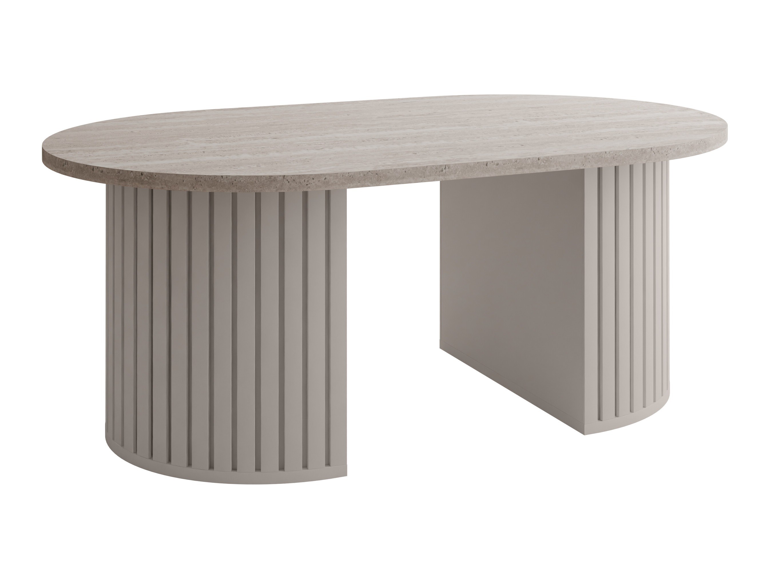 Tavolino da caffè Comfivo Ulma (Travertino chiaro + Beige)
