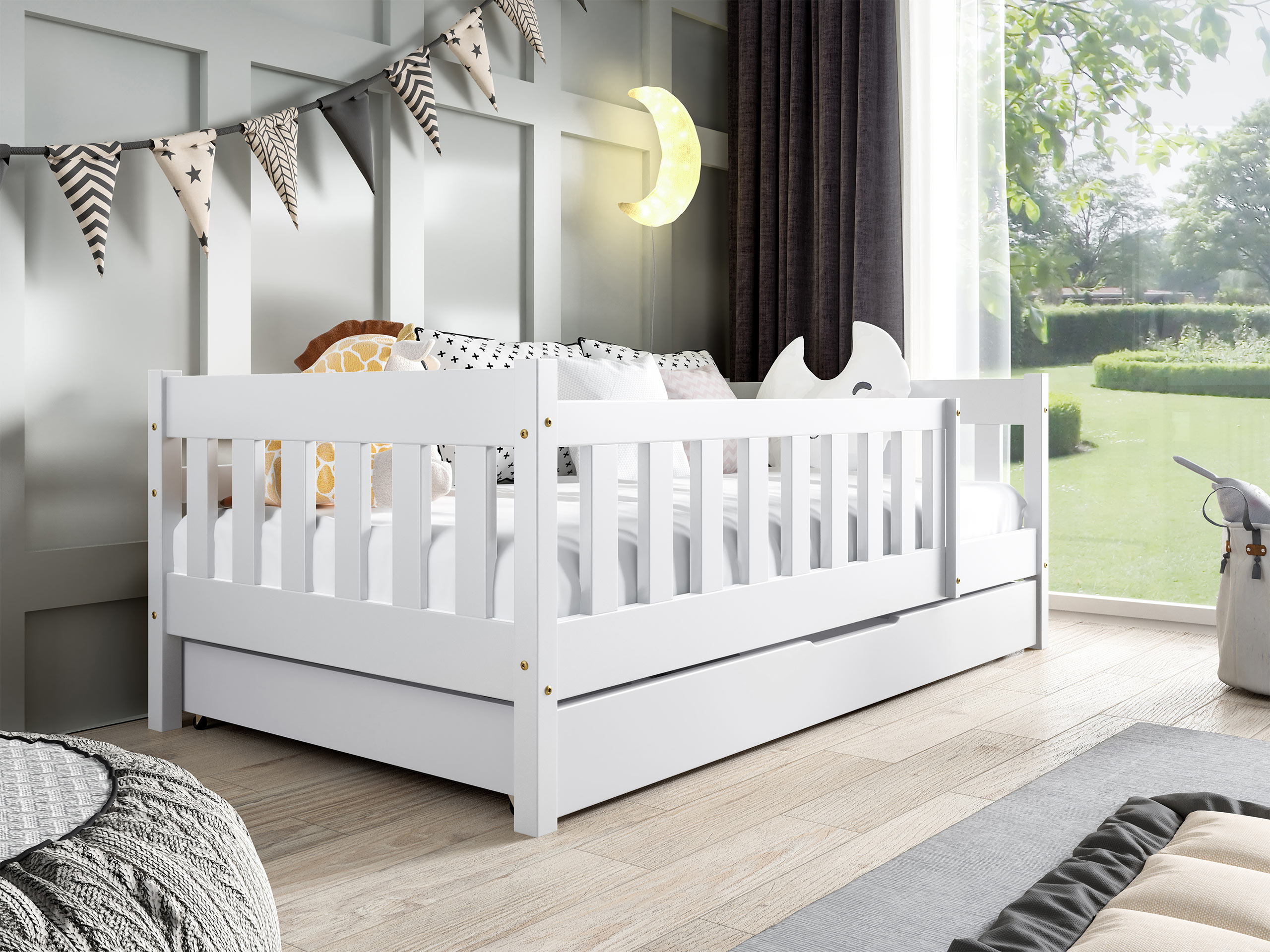 Letto Edmond 124 (Bianco)